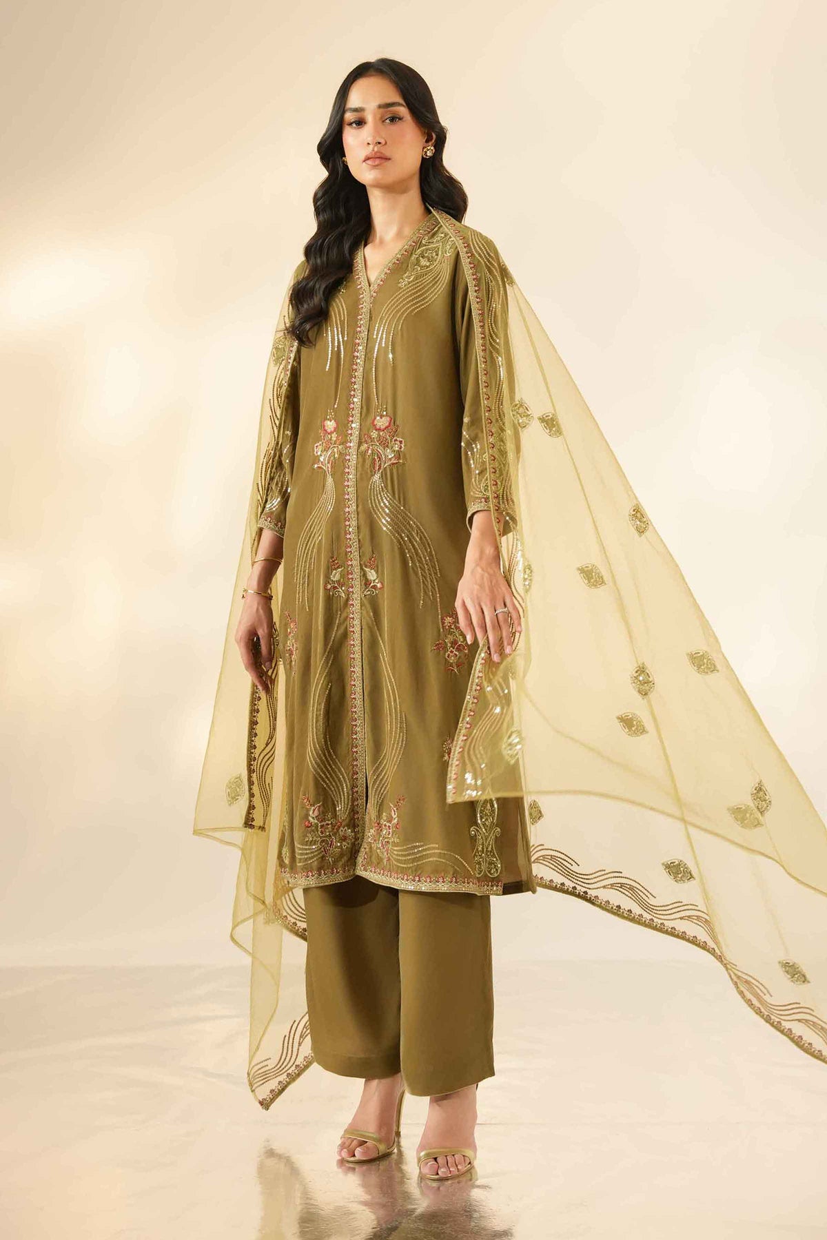 3 Piece - Embroidered Suit - ST3PE-LUXE26WV1-56