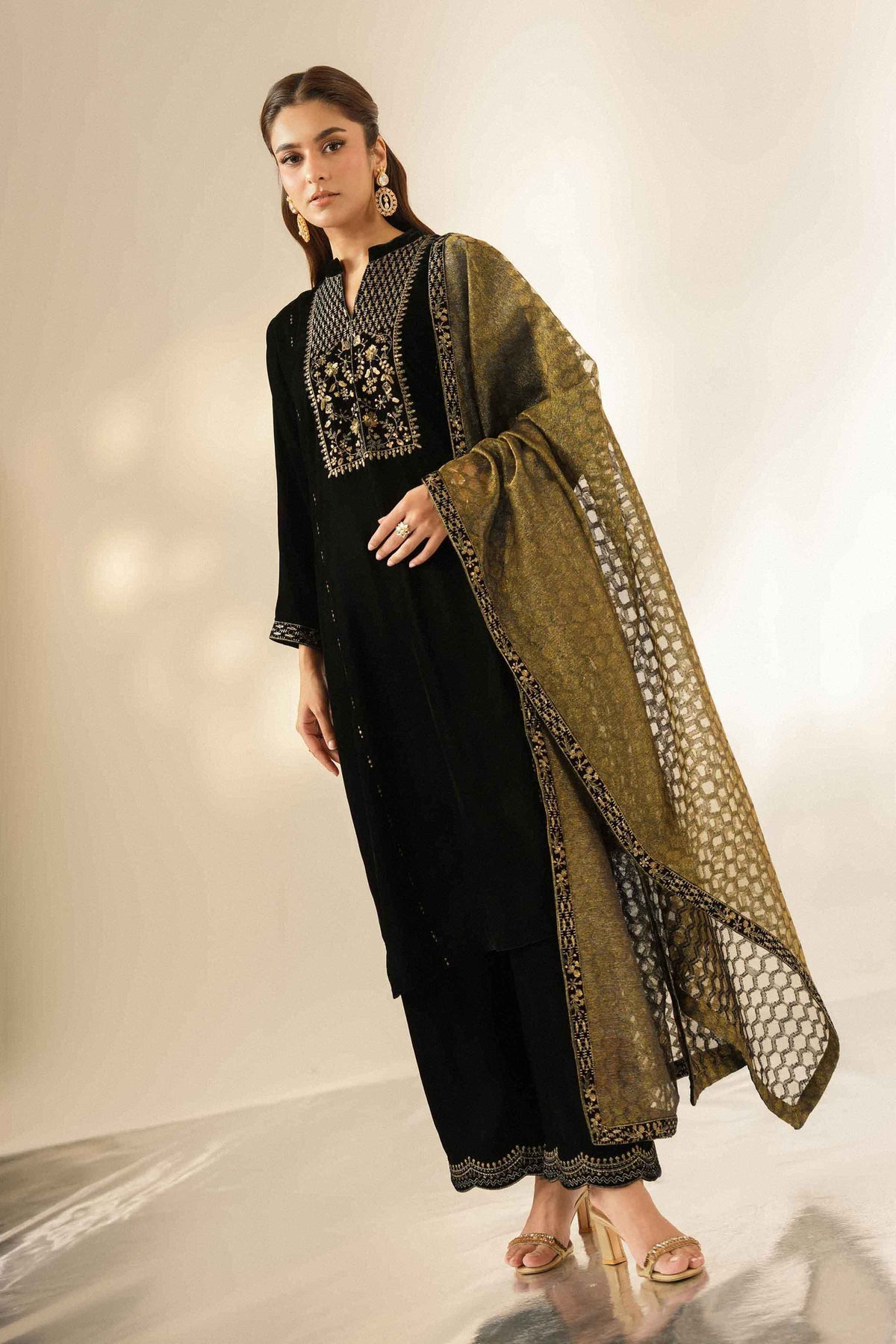 3 Piece - Embroidered Suit - ST3PE-LUXE26WV1-57 for Women - Pret Collection | Nishat | Shop Online 