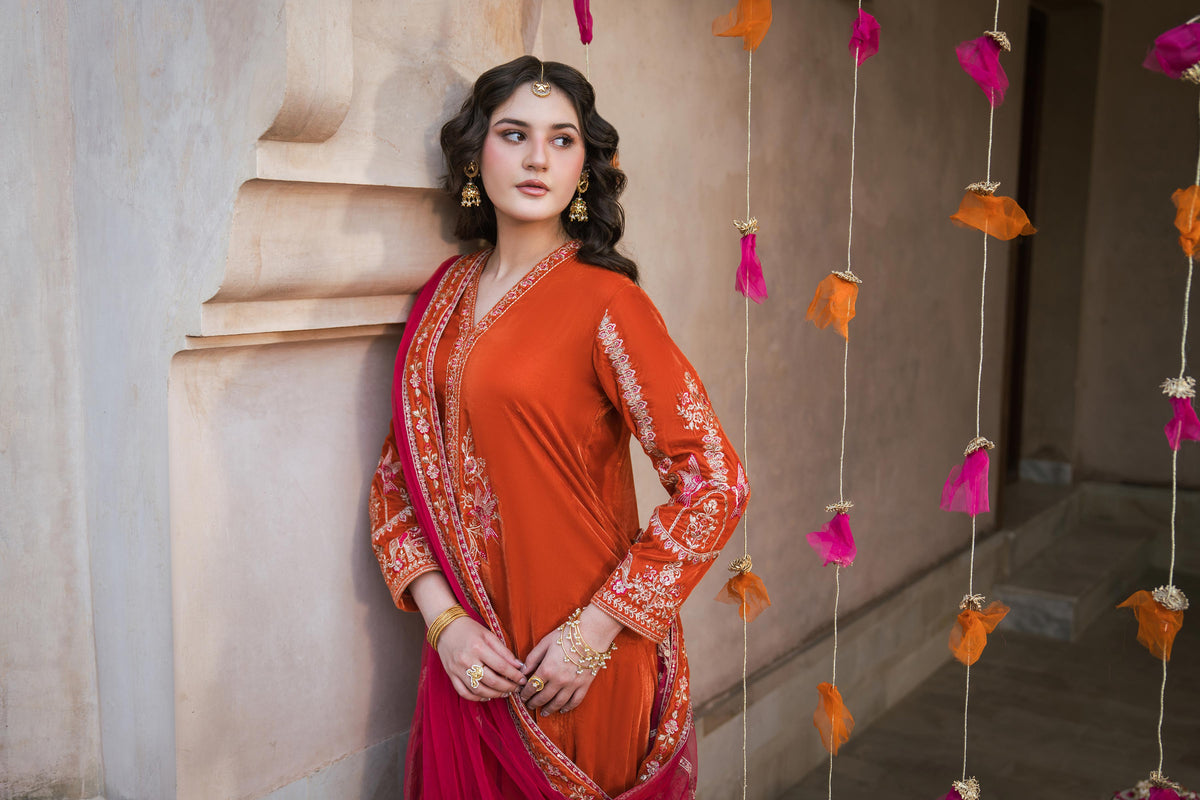 3 Piece - Embroidered Suit - ST3PE-LUXE26WV1-9  for Women - Pret Collection | Nishat | Shop Online