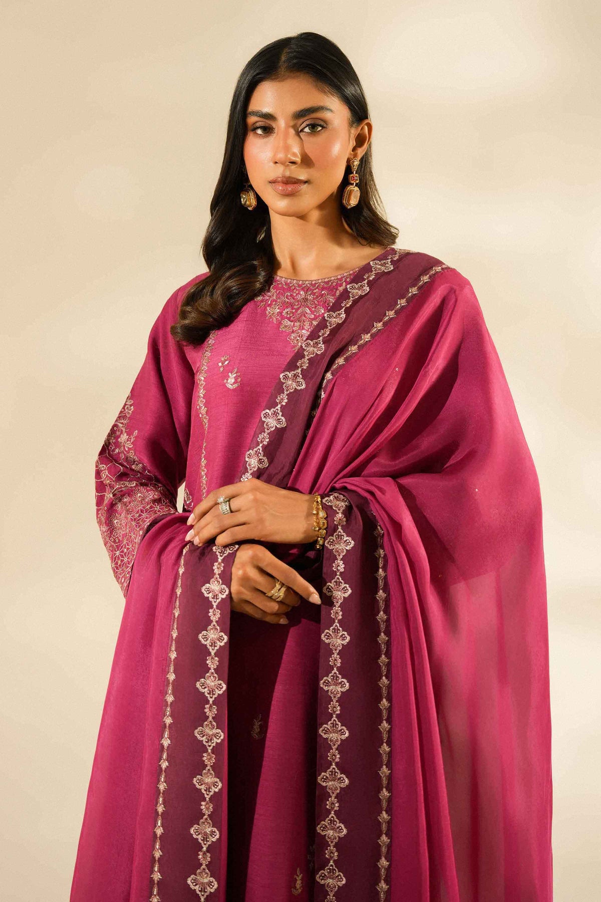 3 Piece - Embroidered Suit - ST3PE-LUXE26WV2-33 for Women -  Luxury Pret Collection | Nishat | Shop Online 