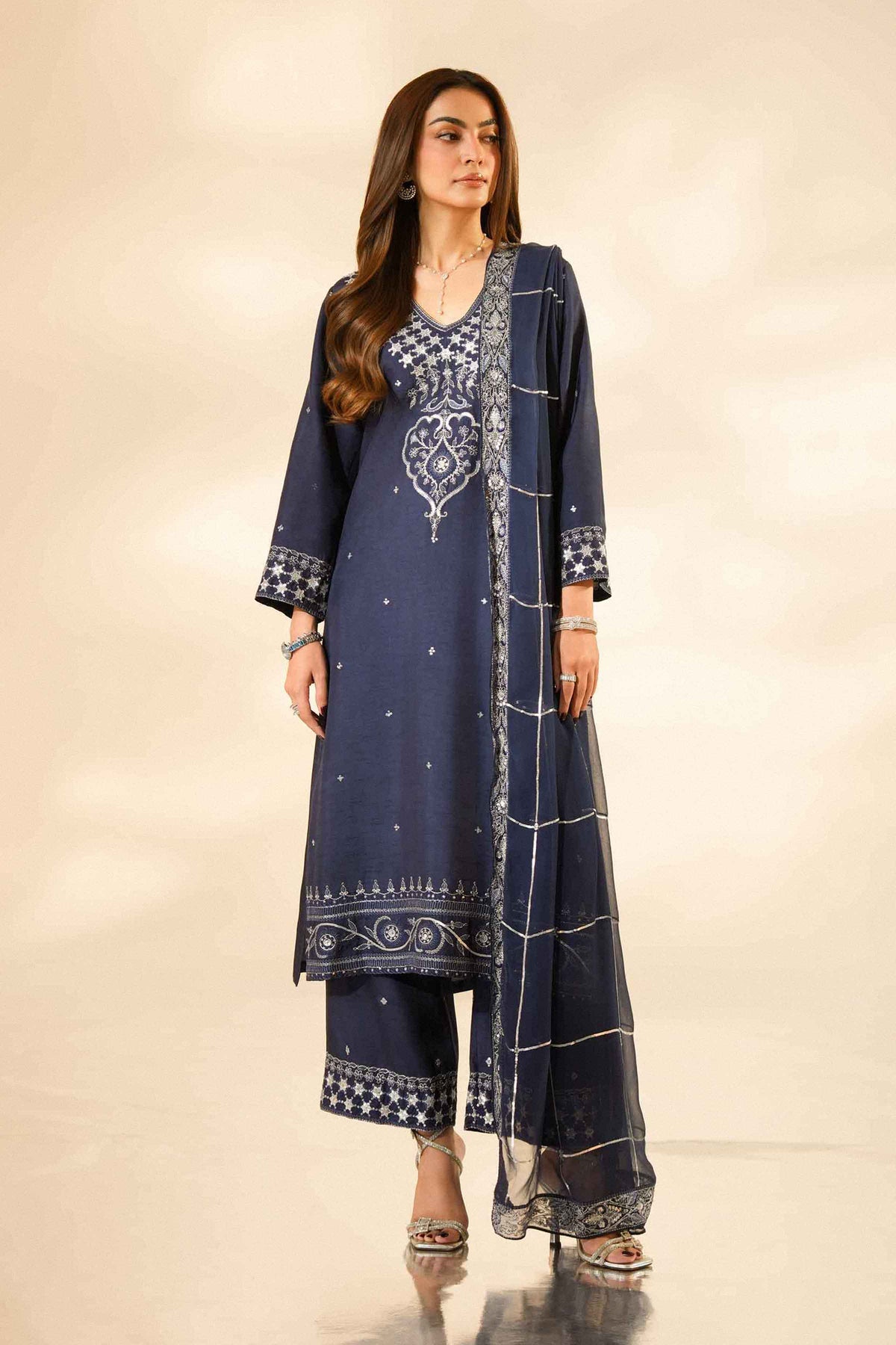 3 PIECE - EMBROIDERED SUIT - ST3PE-LUXE26WV2-35