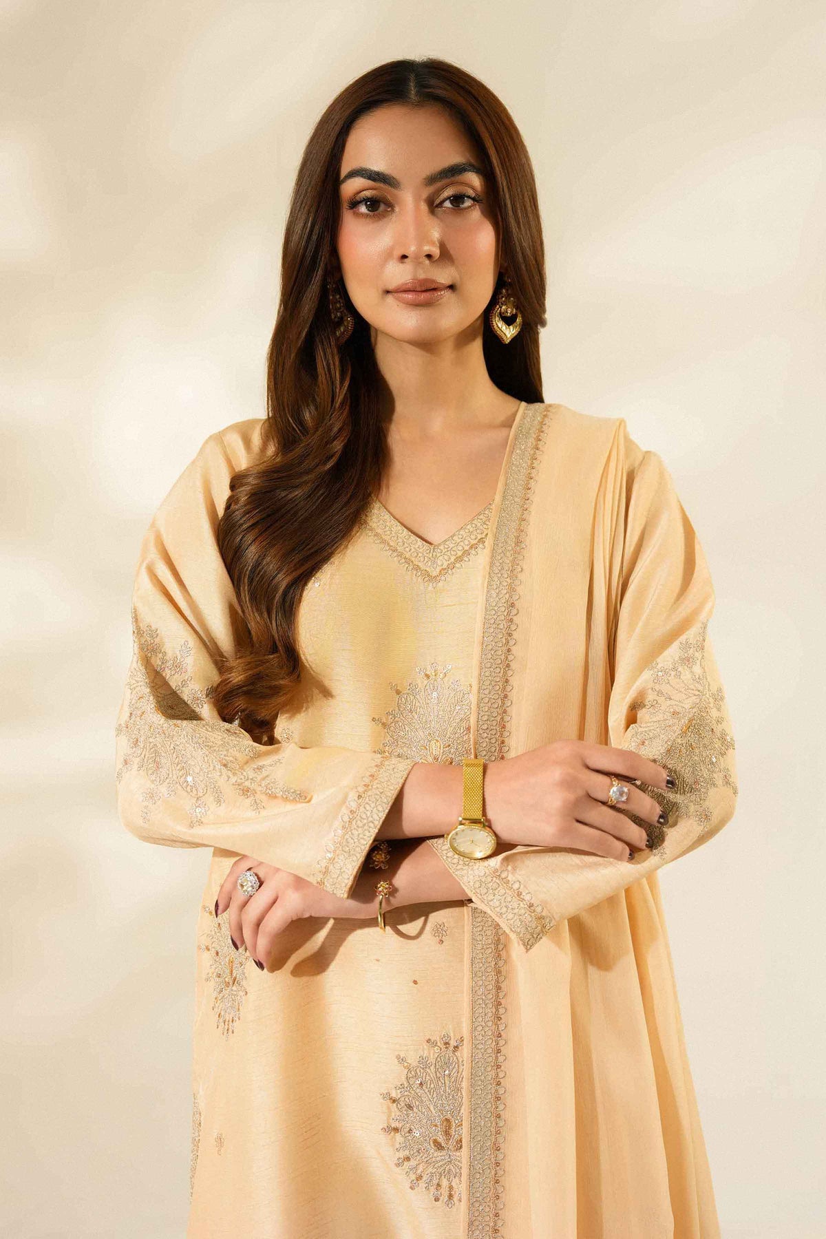 3 Piece - Embroidered Suit - ST3PE-LUXE26WV2-37 for Women -  Luxury Pret Collection | Nishat | Shop Online 