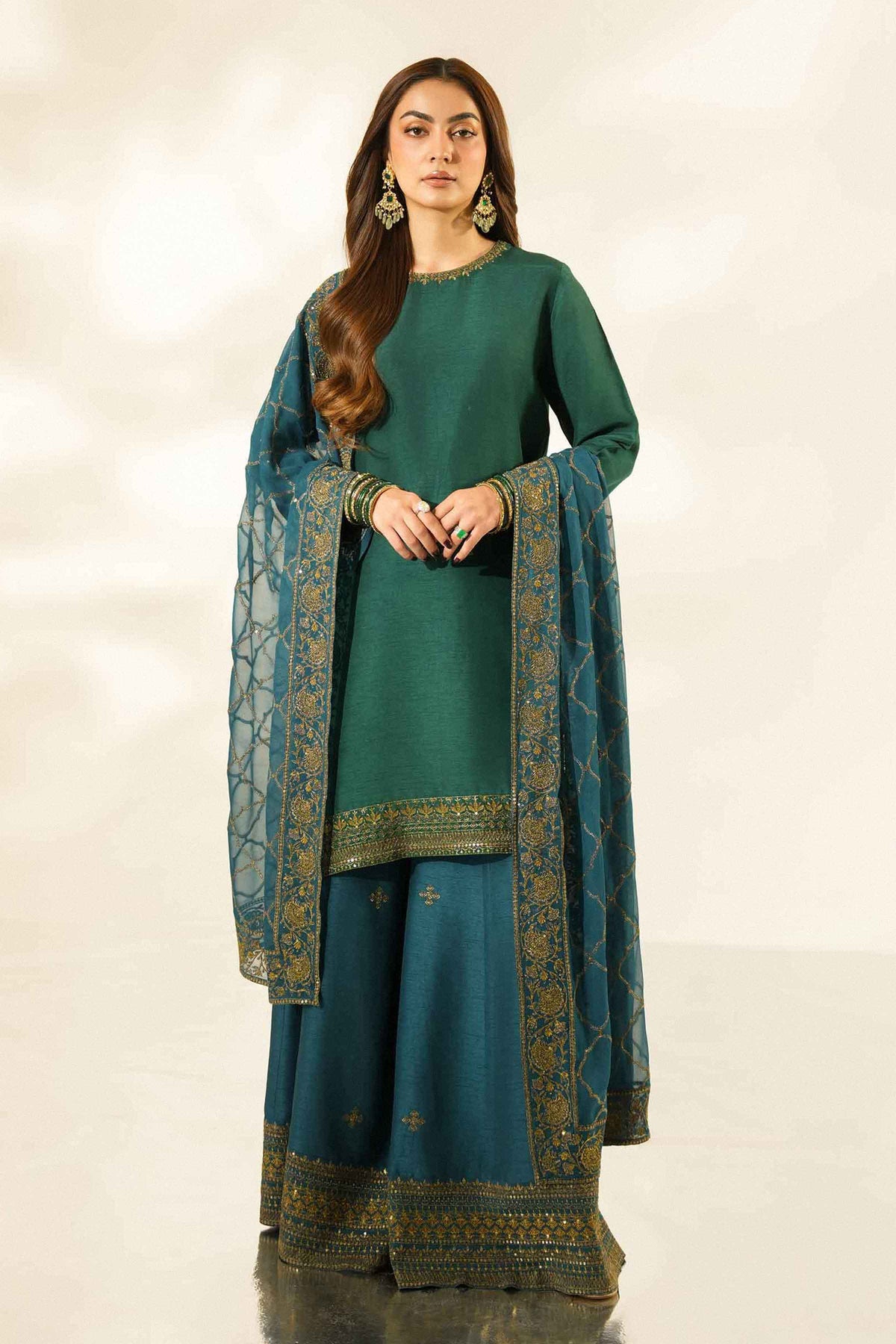 3 Piece - Embroidered Suit - ST3PE-LUXE26WV2-42 for Women -  Luxury Pret Collection | Nishat | Shop Online 