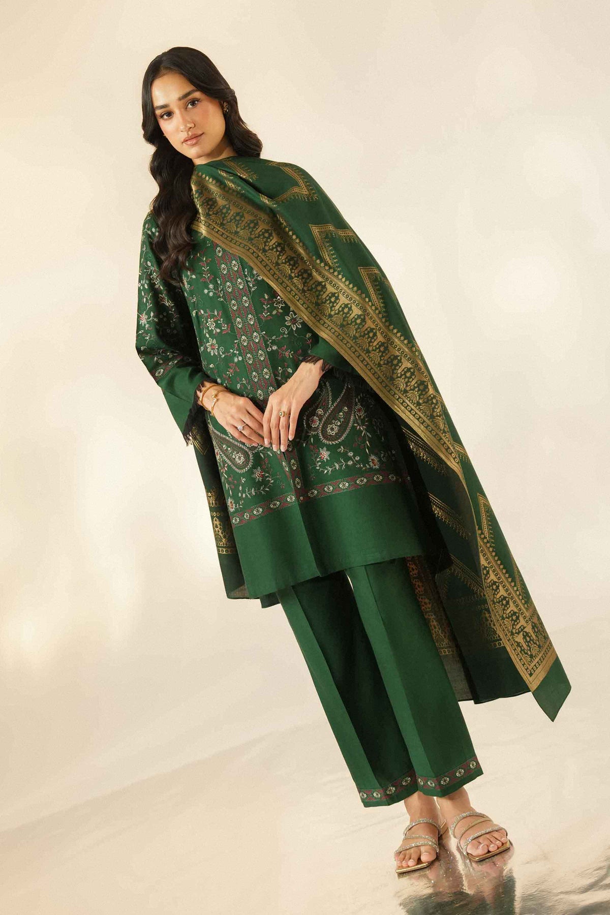 3 Piece - Embroidered Suit - ST3PE-LUXE26WV2-44  for Women - Pret Collection | Nishat | Shop Online
