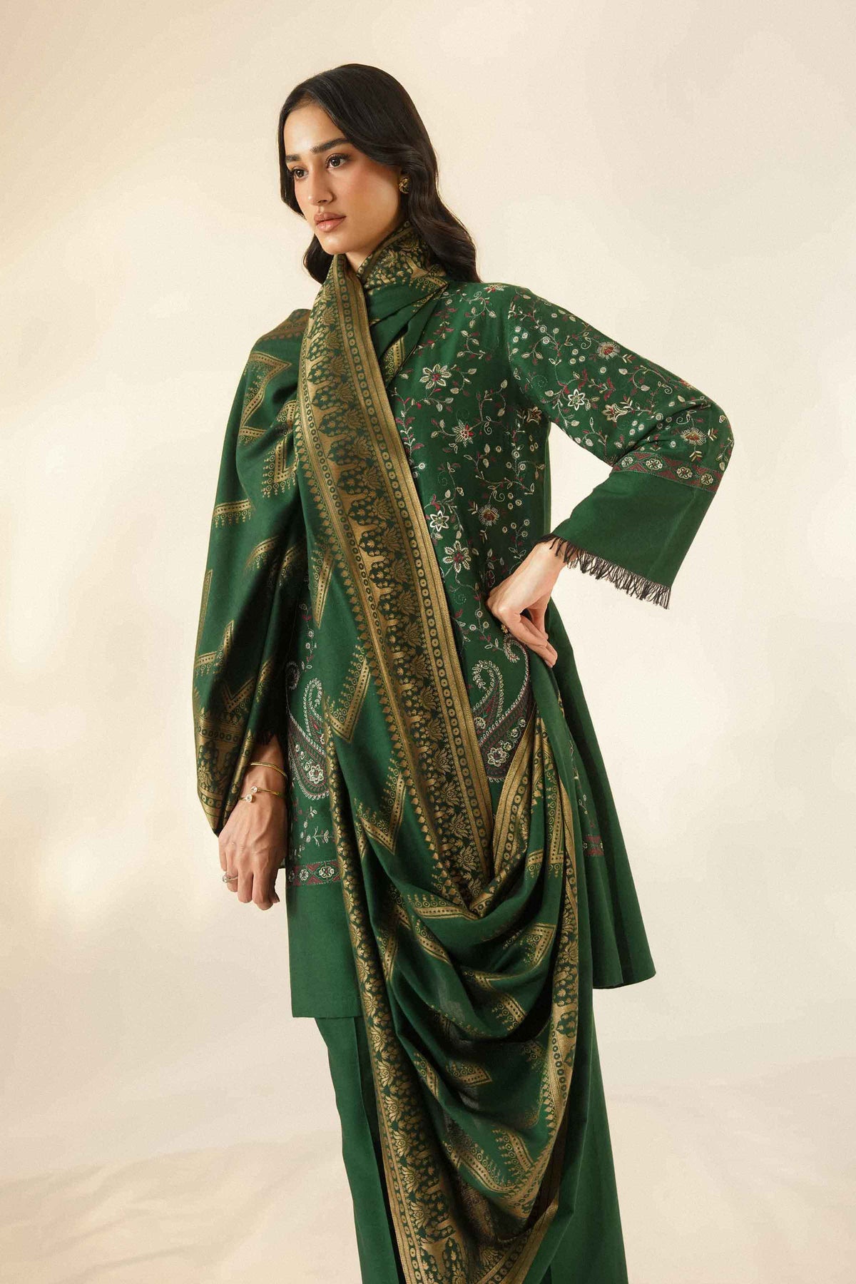 3 Piece - Embroidered Suit - ST3PE-LUXE26WV2-44  for Women - Pret Collection | Nishat | Shop Online