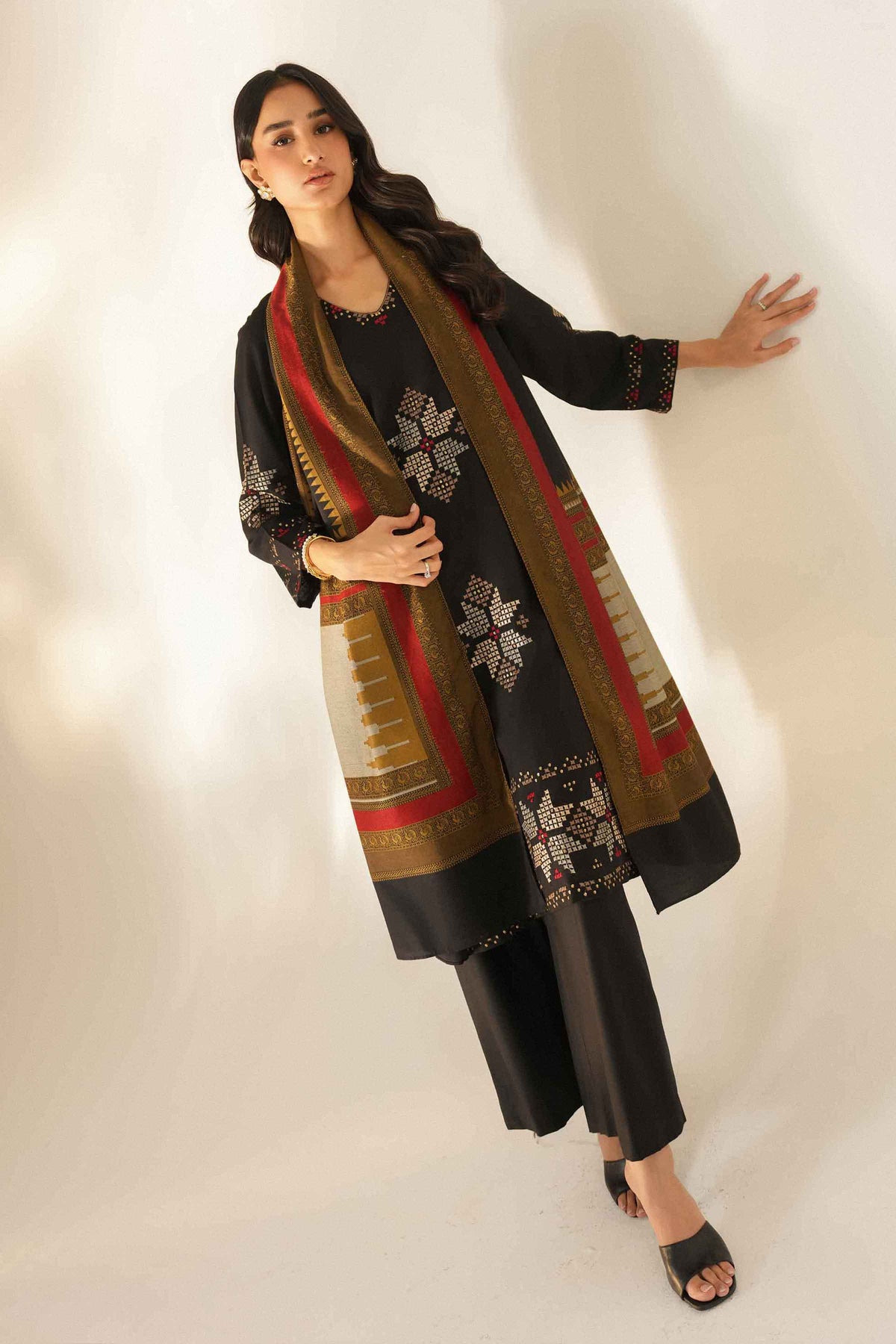 3 Piece - Embroidered Suit - ST3PE-LUXE26WV3-47 for Women - Pret Collection | Nishat | Shop Online 