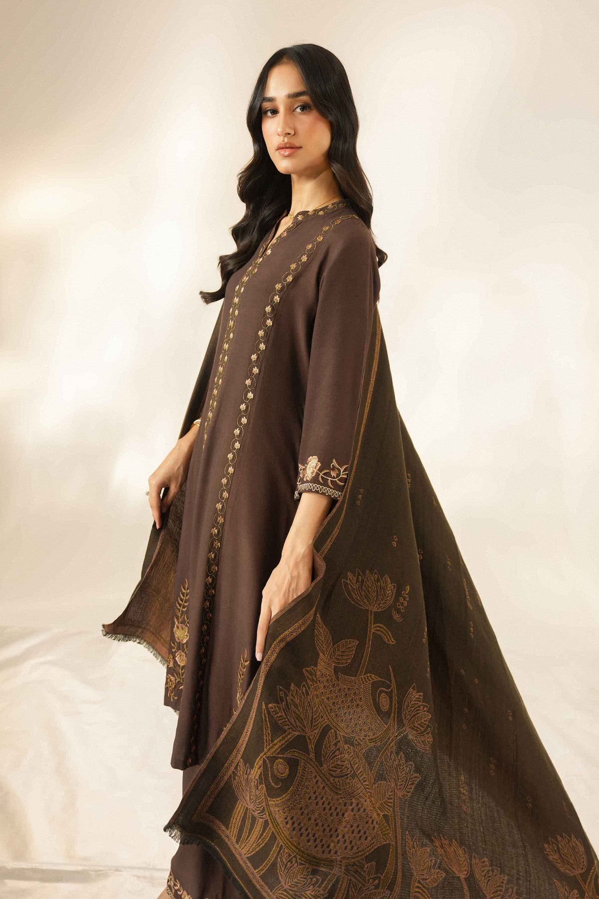 3 Piece - Embroidered Suit - ST3PE-LUXE26WV3-89