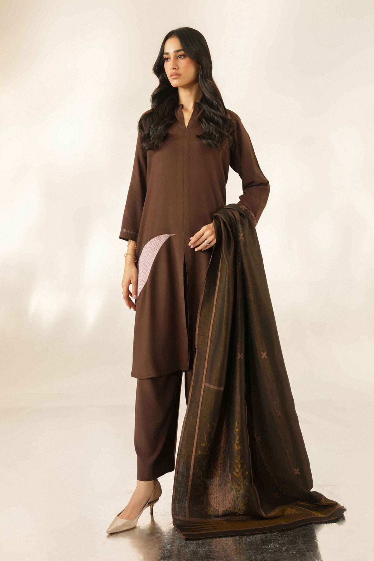 3 Piece - Embroidered Suit - ST3PE-LUXE26WV3-90  for Women - Pret Collection | Nishat | Shop Online