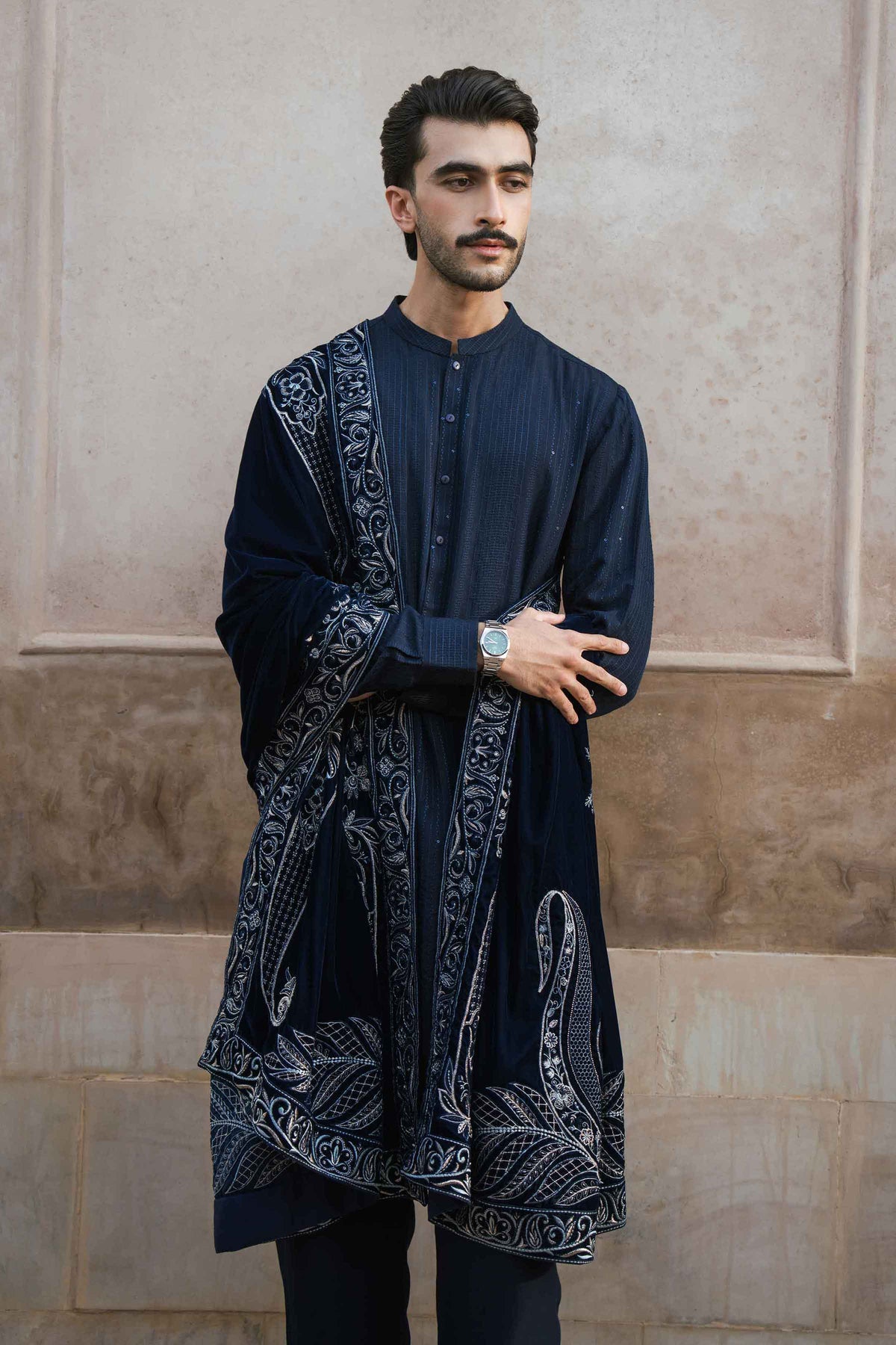Embroidered Shawl - ST3PE-NAQ26WV1-9 A  for Women - Pret Collection | Nishat | Shop Online