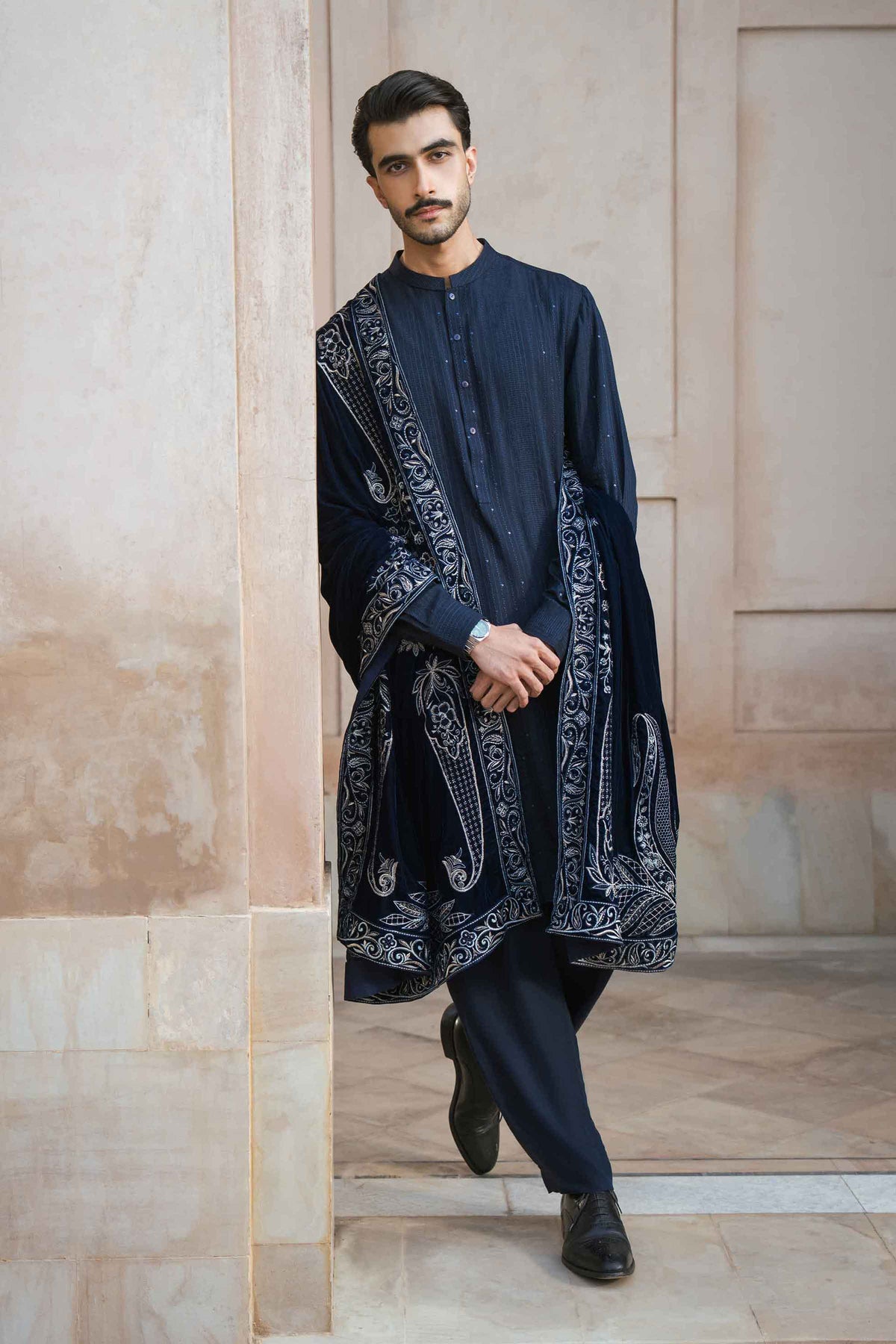 Embroidered Shawl - ST3PE-NAQ26WV1-9 A  for Women - Pret Collection | Nishat | Shop Online