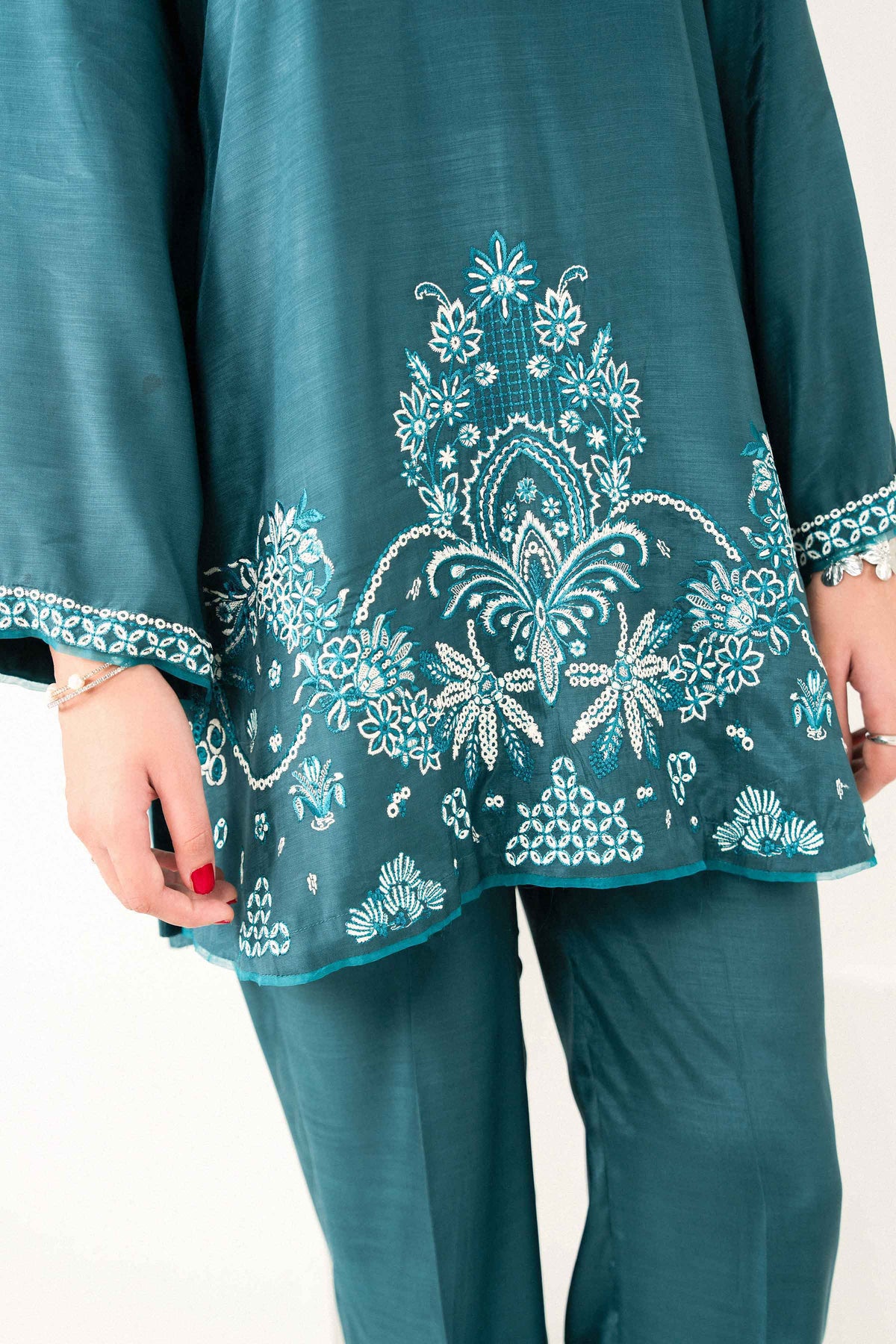 3 Piece - Printed Embroidered Suit - ST3PE-PRET26WV1-17