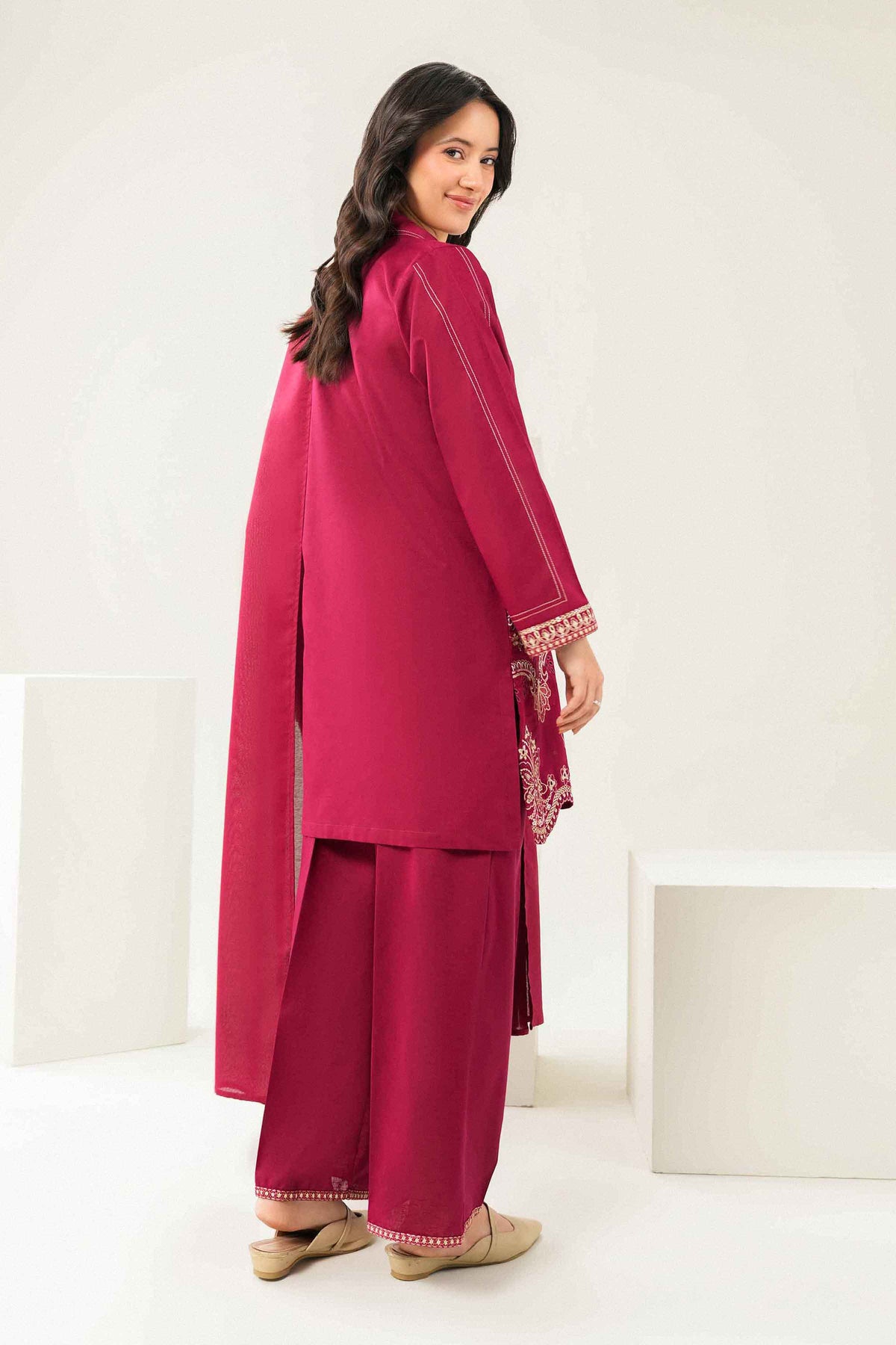 3 Piece - Embroidered Suit - ST3PE-PRET26WV1-19  for Women - Pret Collection | Nishat | Shop Online