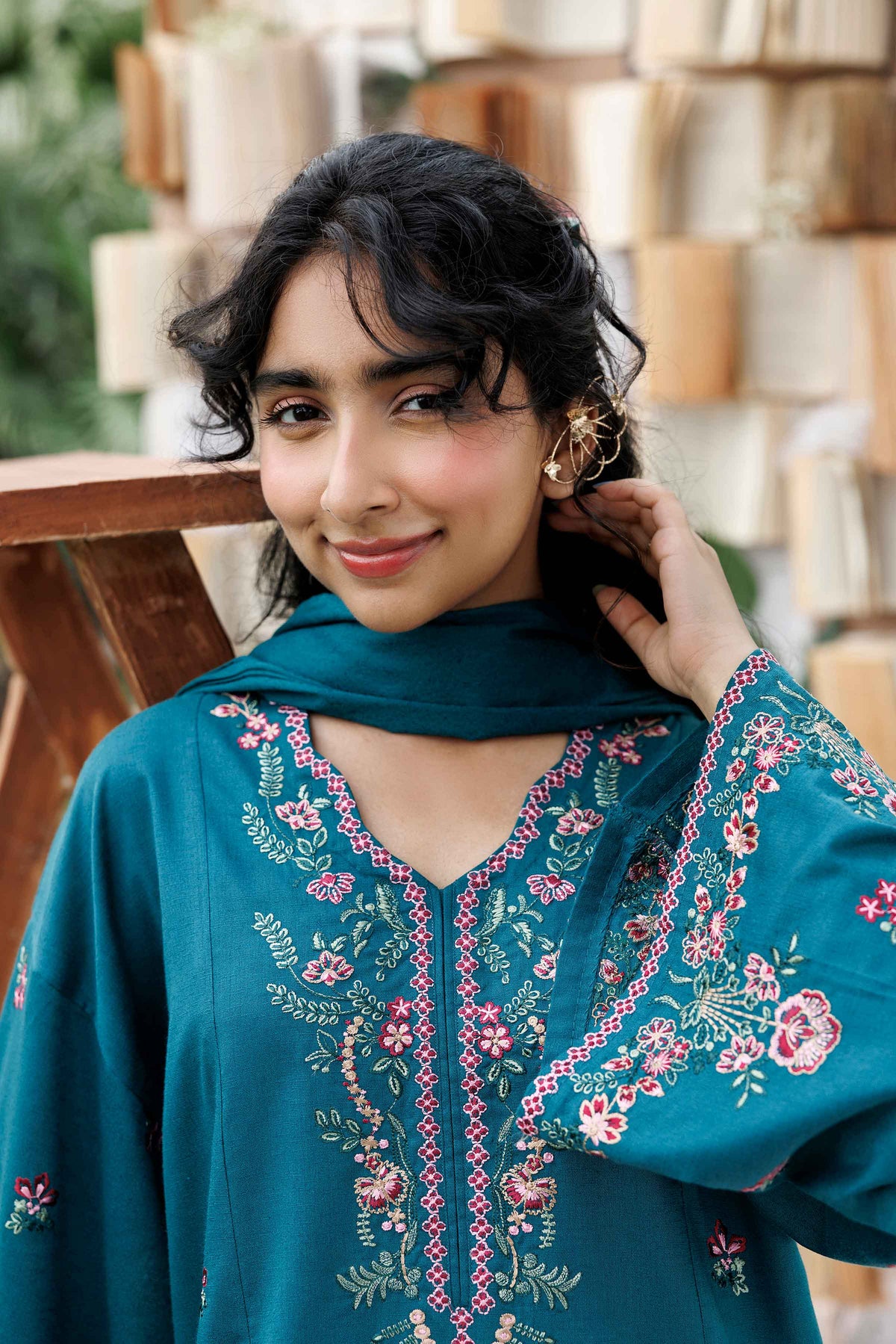 2 Piece - Embroidered Suit - ST3PE-PRET26WV1-21