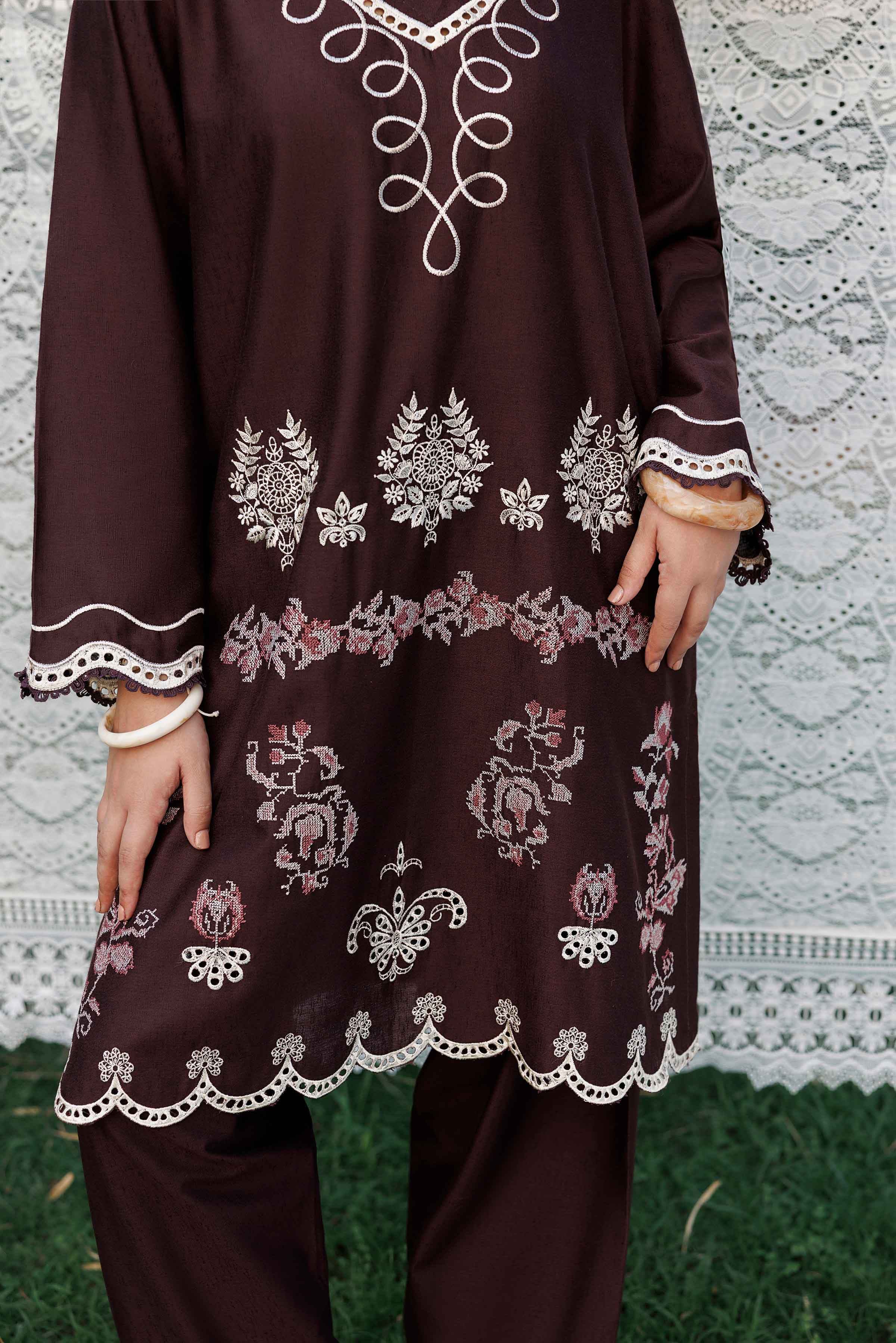 3 Piece - Embroidered Suit - ST3PE-PRET26WV1-22 for Women - Pret Collection | Nishat | Shop Online 