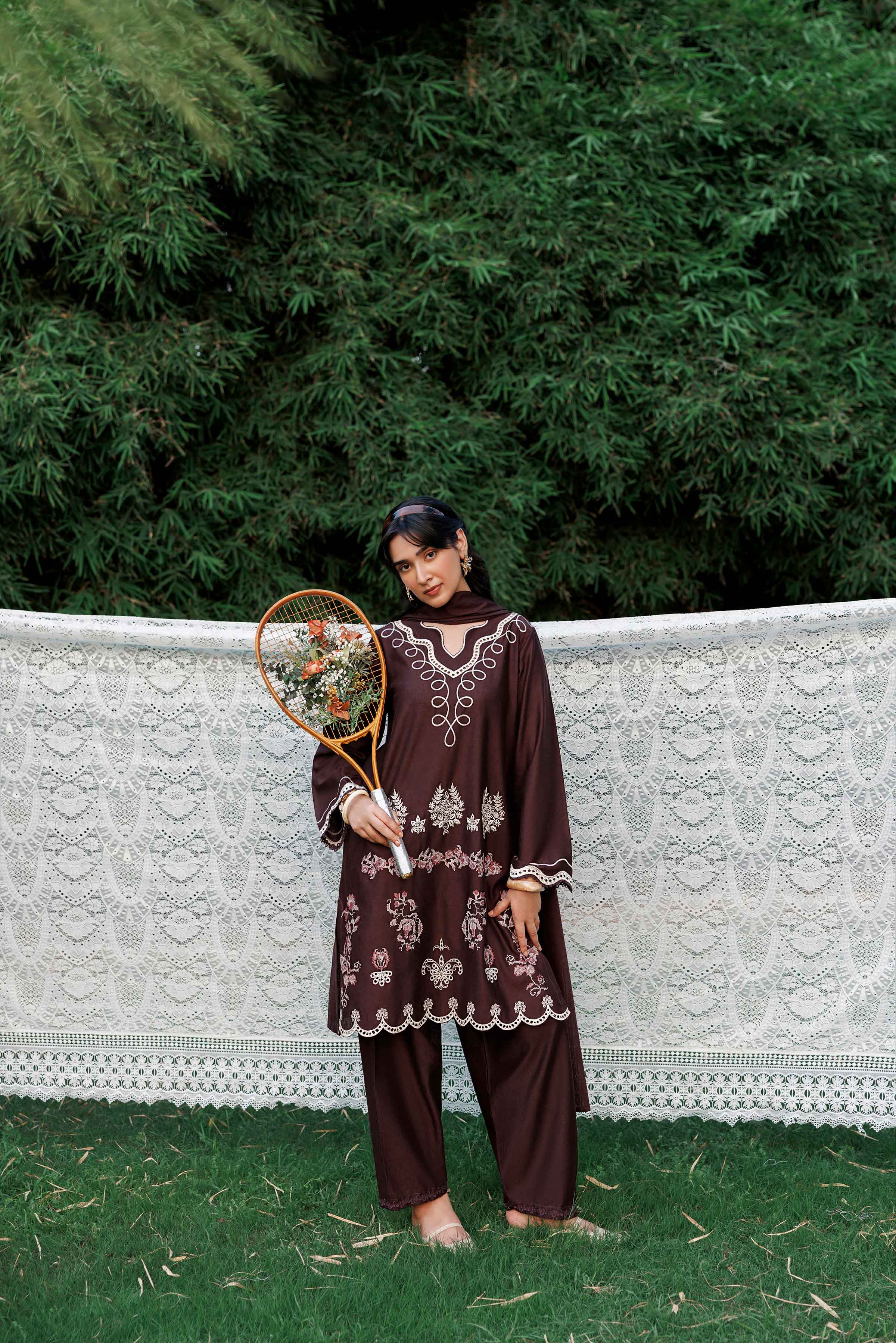 3 Piece - Embroidered Suit - ST3PE-PRET26WV1-22 for Women - Pret Collection | Nishat | Shop Online 