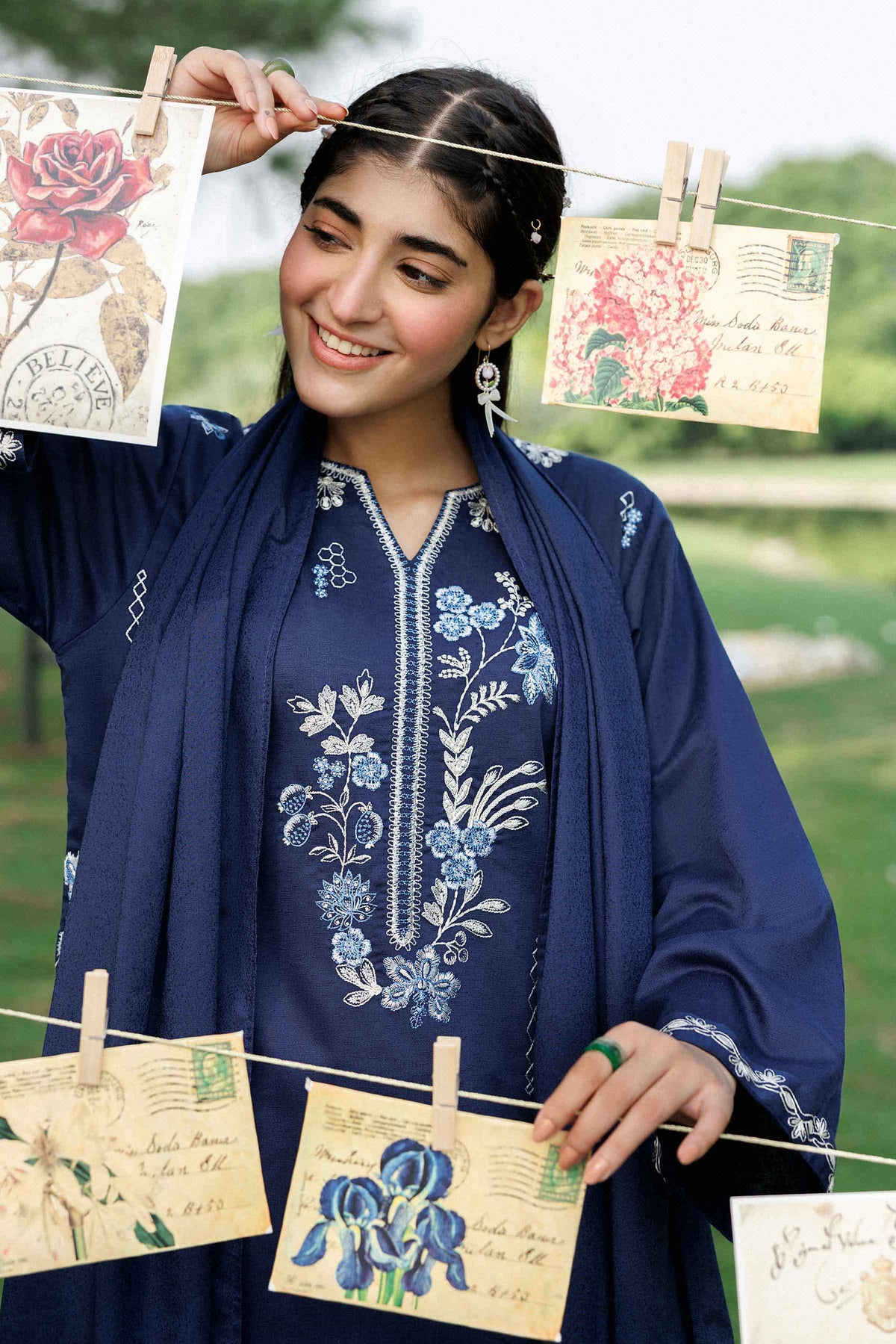 3 Piece - Embroidered Suit - ST3PE-PRET26WV1-23 for Women - Pret Collection | Nishat | Shop Online 
