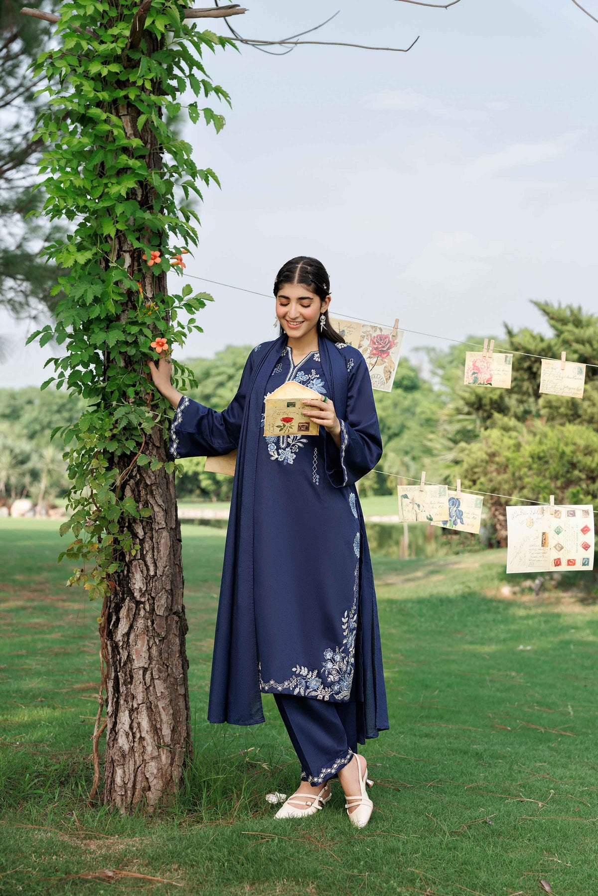 3 Piece - Embroidered Suit - ST3PE-PRET26WV1-23 for Women - Pret Collection | Nishat | Shop Online 