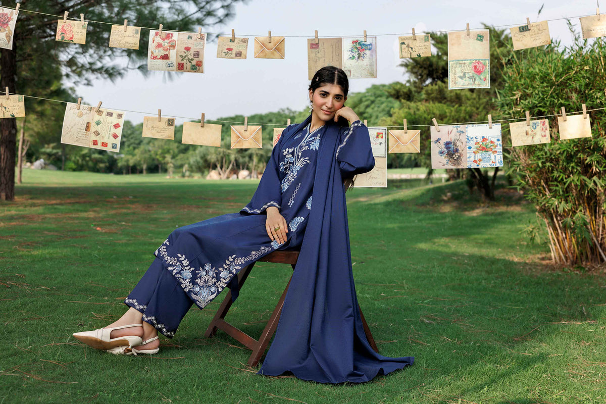 3 Piece - Embroidered Suit - ST3PE-PRET26WV1-23 for Women - Pret Collection | Nishat | Shop Online 