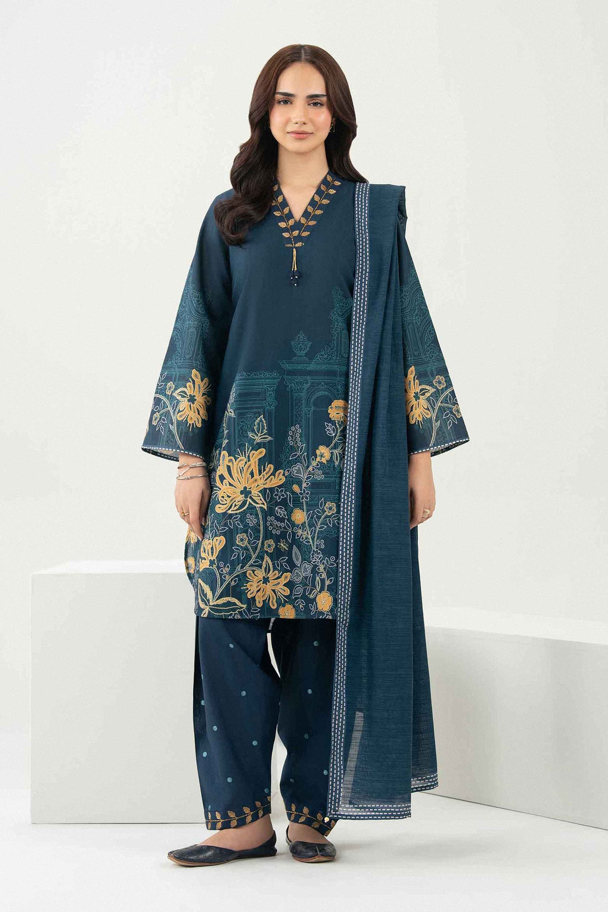 3 Piece - Printed Embroidered Suit - ST3PE-PRET26WV1-4 for Women -  Pret Collection | Nishat | Shop Online