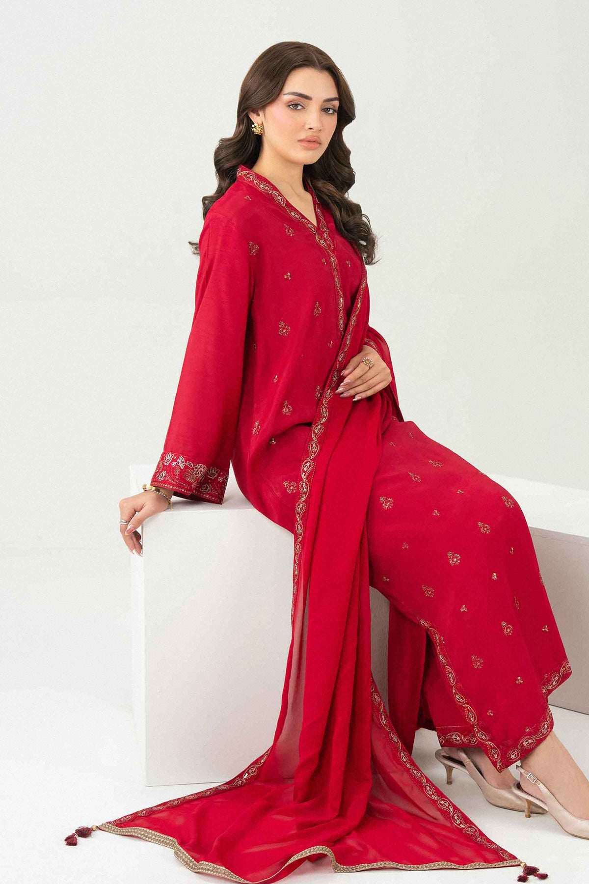 3 Piece - Embroidered Suit - ST3PE-PRET26WV2-10 for Women -  Pret Collection | Nishat | Shop Online