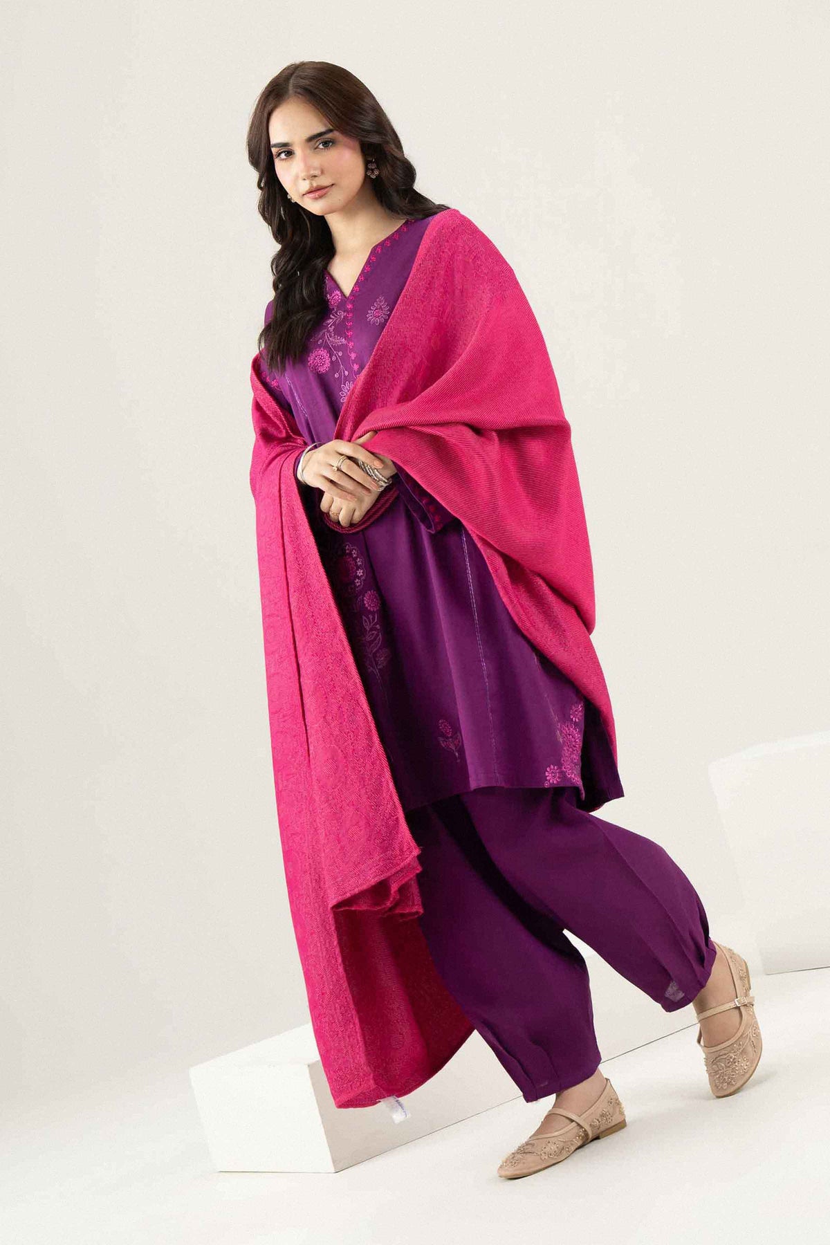 3 PIECE - EMBROIDERED SUIT - ST3PE-PRET26WV2-14 for Women - Pret Collection | Nishat | Shop Online