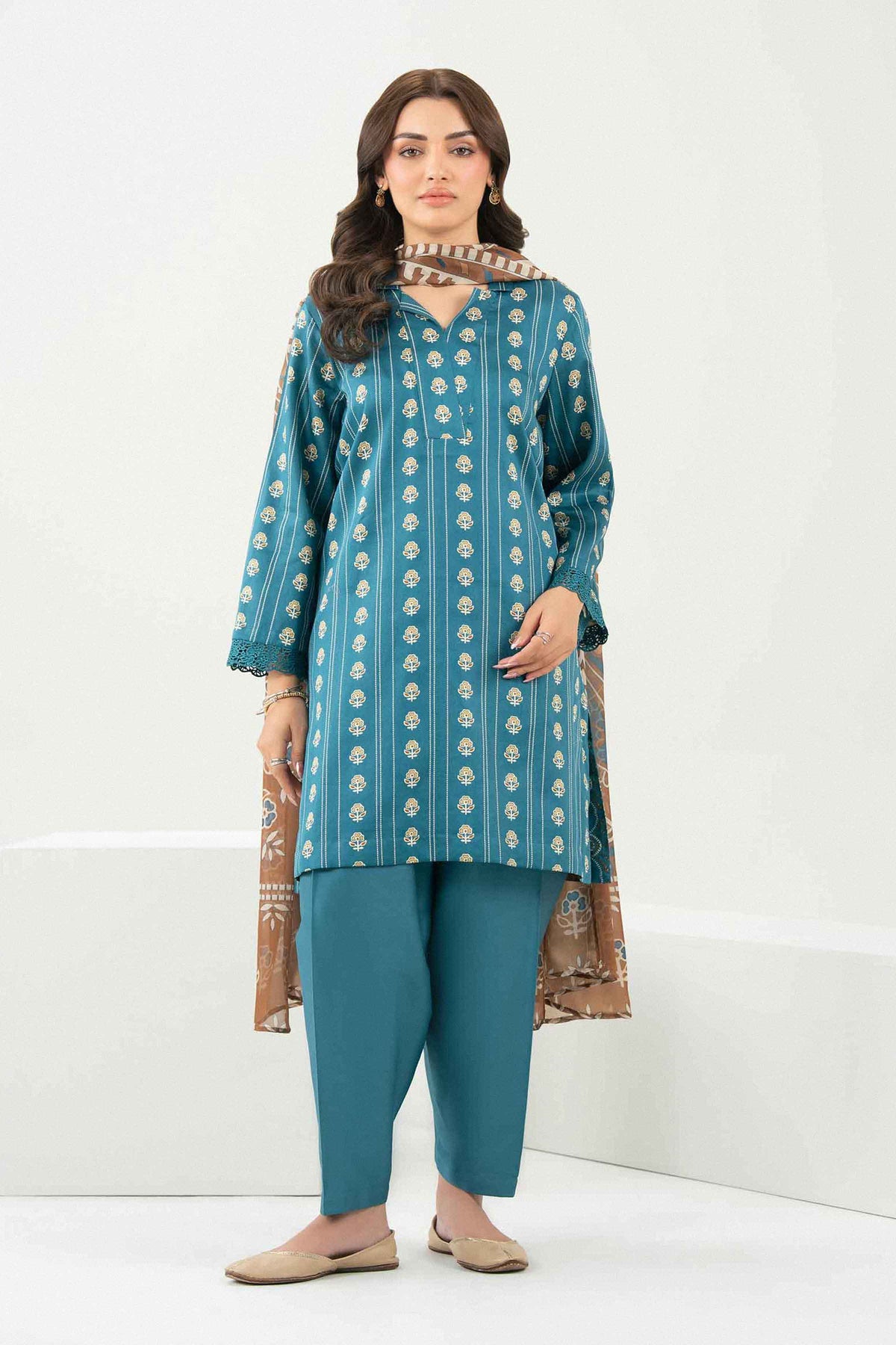 3 Piece - Printed Embroidered Suit - ST3PE-PRET26WV2-24 for Women -  Pret Collection | Nishat | Shop Online