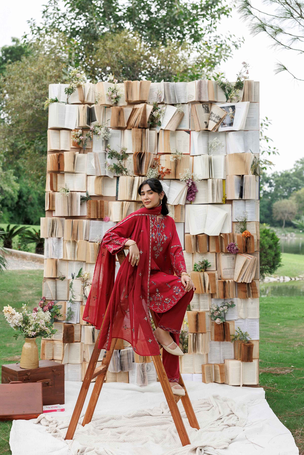3 Piece - Embroidered Suit - ST3PE-PRET26WV2-30 for Women - Pret Collection | Nishat | Shop Online 