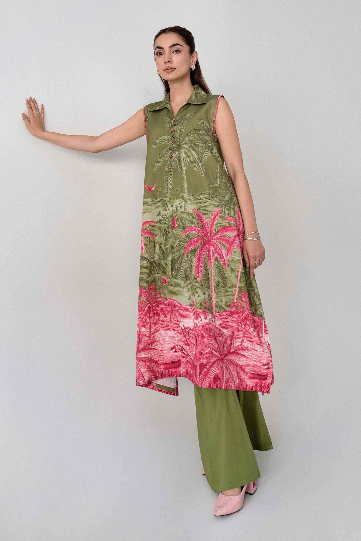 2 Piece - Digital Printed Suit - U2ST-NISHA26WV1-1
