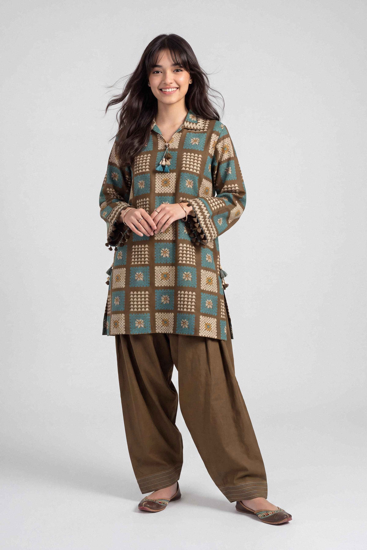 2 Piece - Printed Suit - U2ST-NISHA26WV1-31