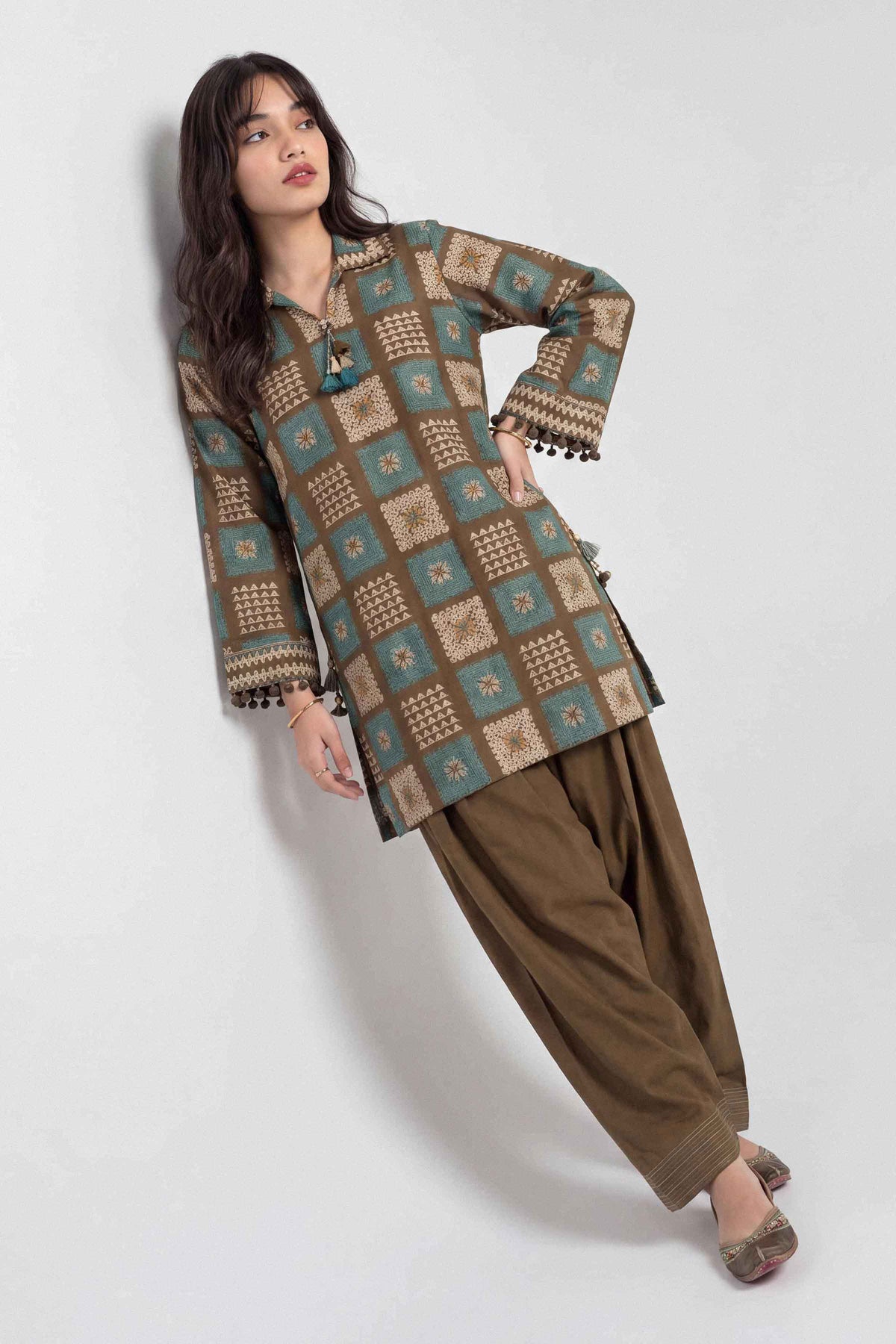 2 Piece - Printed Suit - U2ST-NISHA26WV1-31