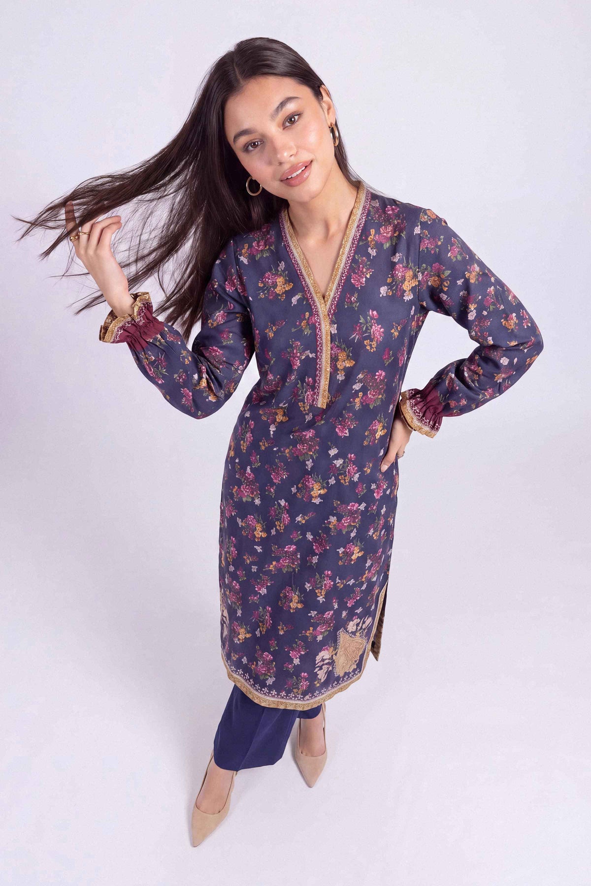2 Piece - Digital Printed Suit - U2ST-NISHA26WV1-44