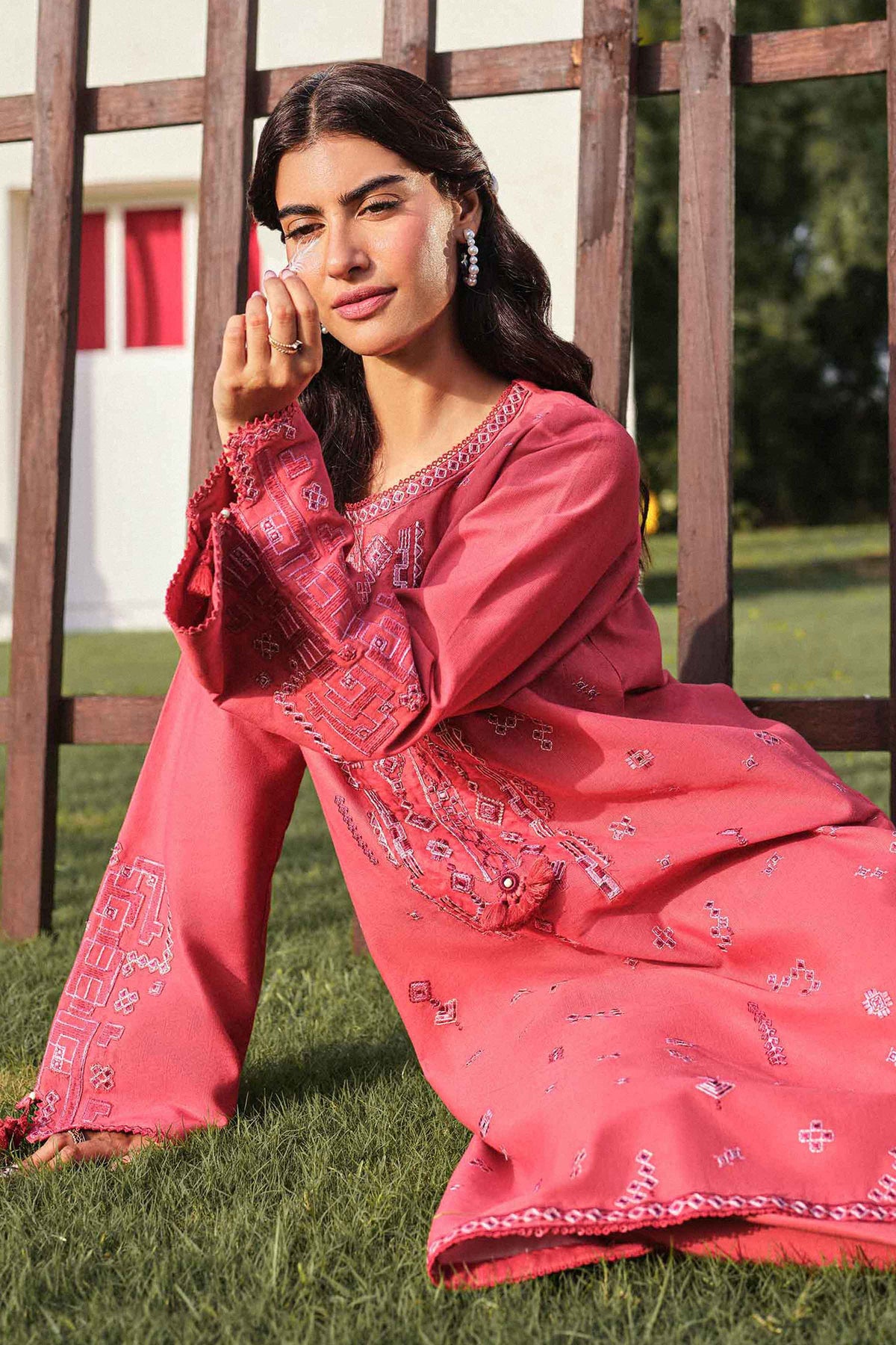 2 Piece - Embroidered Suit - U2STE-NISHA26WV1-11 for Women - Unstitched Collection | Nishat | Shop Online