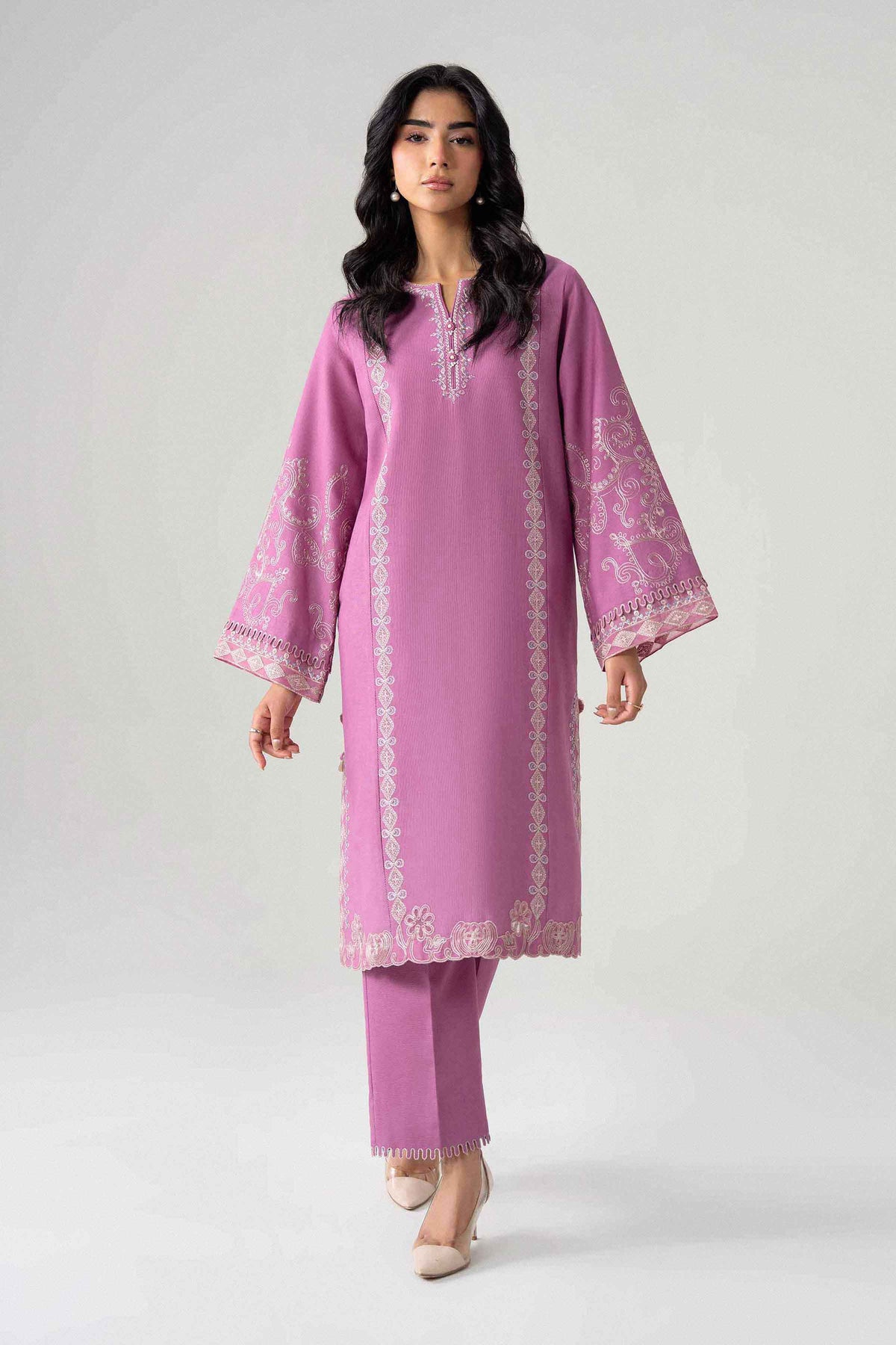 2 Piece - Embroidered Suit - U2STE-NISHA26WV1-12 for Women - Unstitched Collection | Nishat | Shop Online