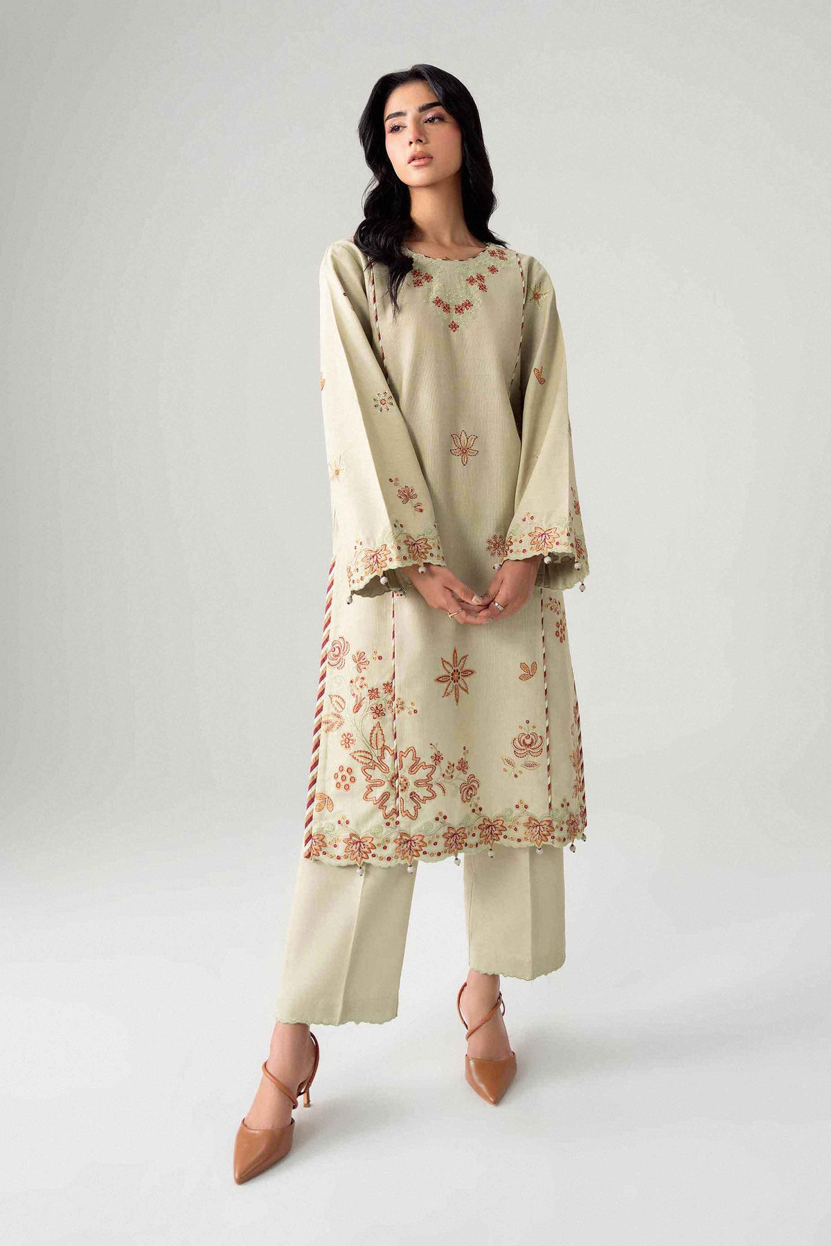2 Piece - Embroidered Suit - U2STE-NISHA26WV1-13 for Women - Unstitched Collection | Nishat | Shop Online