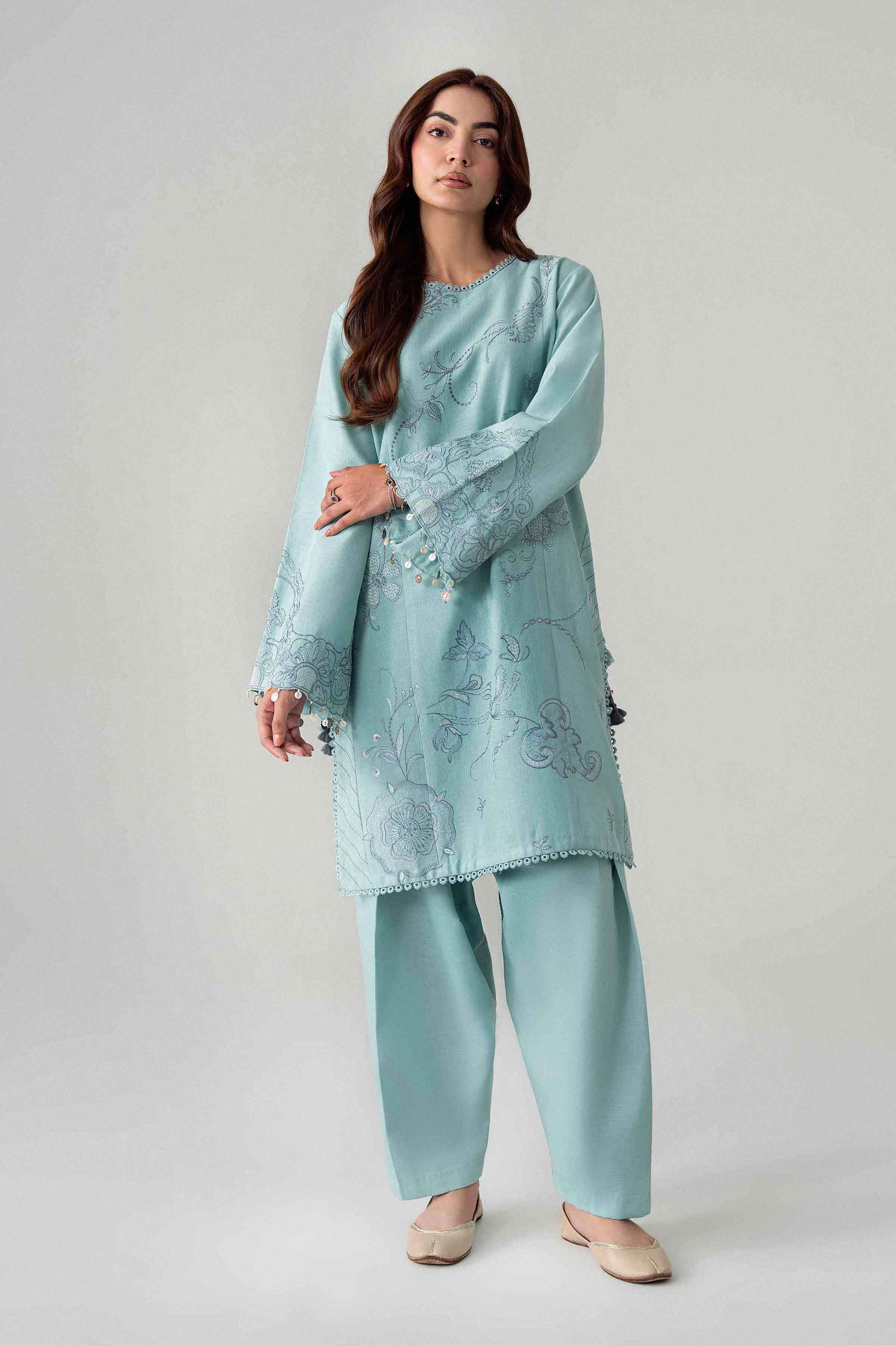 2 Piece - Embroidered Suit - U2STE-NISHA26WV1-15 for Women - Unstitched Collection | Nishat | Shop Online