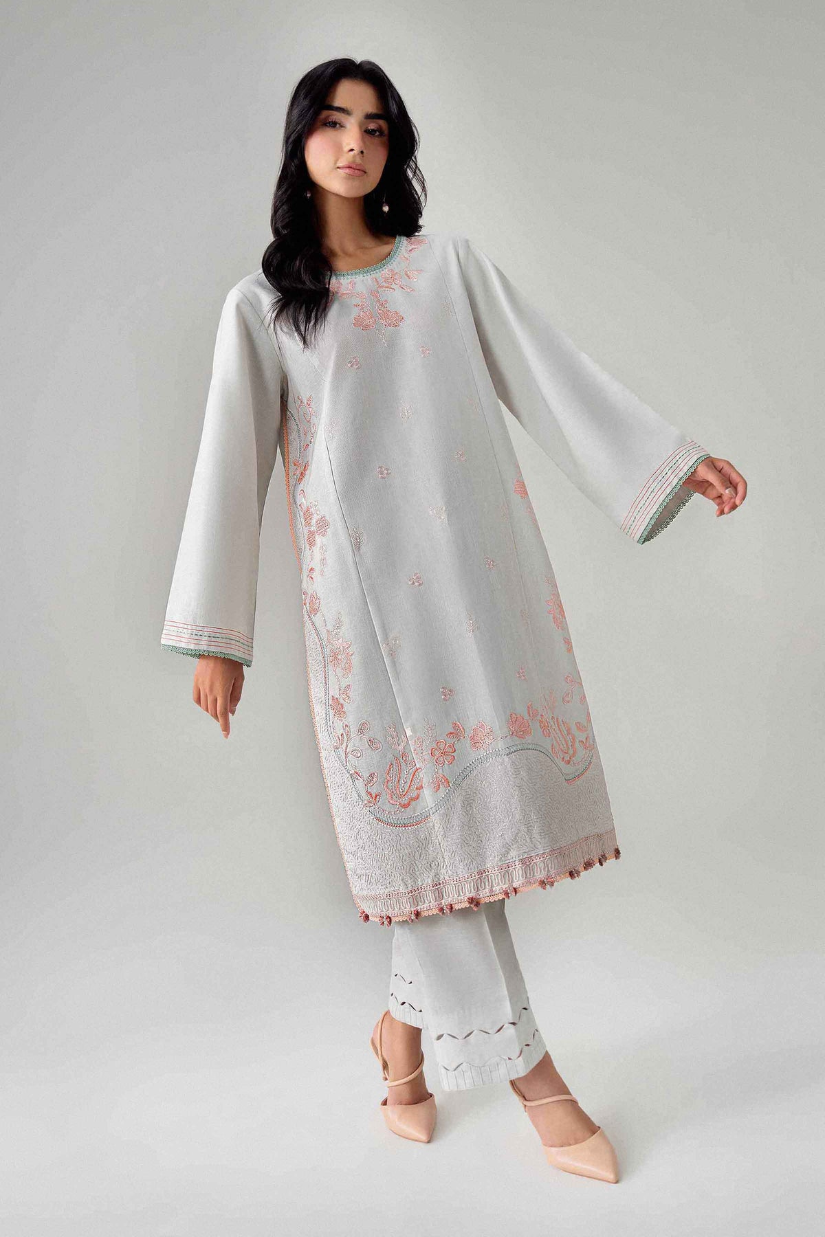 2 Piece - Embroidered Suit - U2STE-NISHA26WV1-17 for Women - Unstitched Collection | Nishat | Shop Online