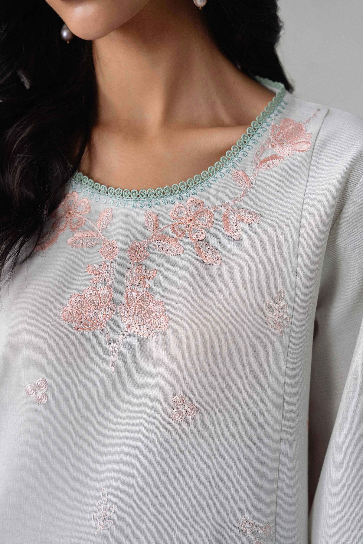 2 Piece - Embroidered Suit - U2STE-NISHA26WV1-17 for Women - Unstitched Collection | Nishat | Shop Online
