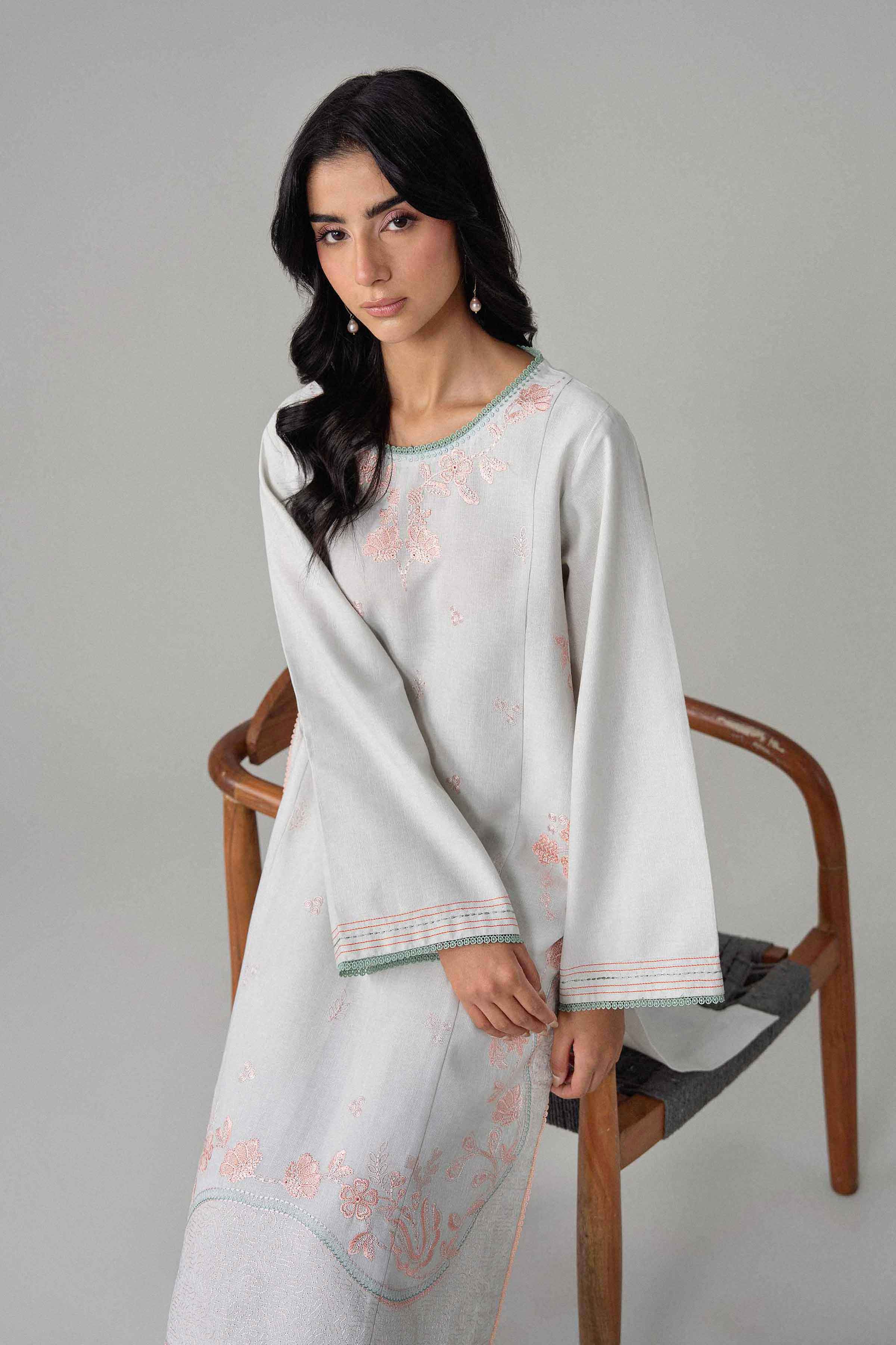 2 Piece - Embroidered Suit - U2STE-NISHA26WV1-17 for Women - Unstitched Collection | Nishat | Shop Online