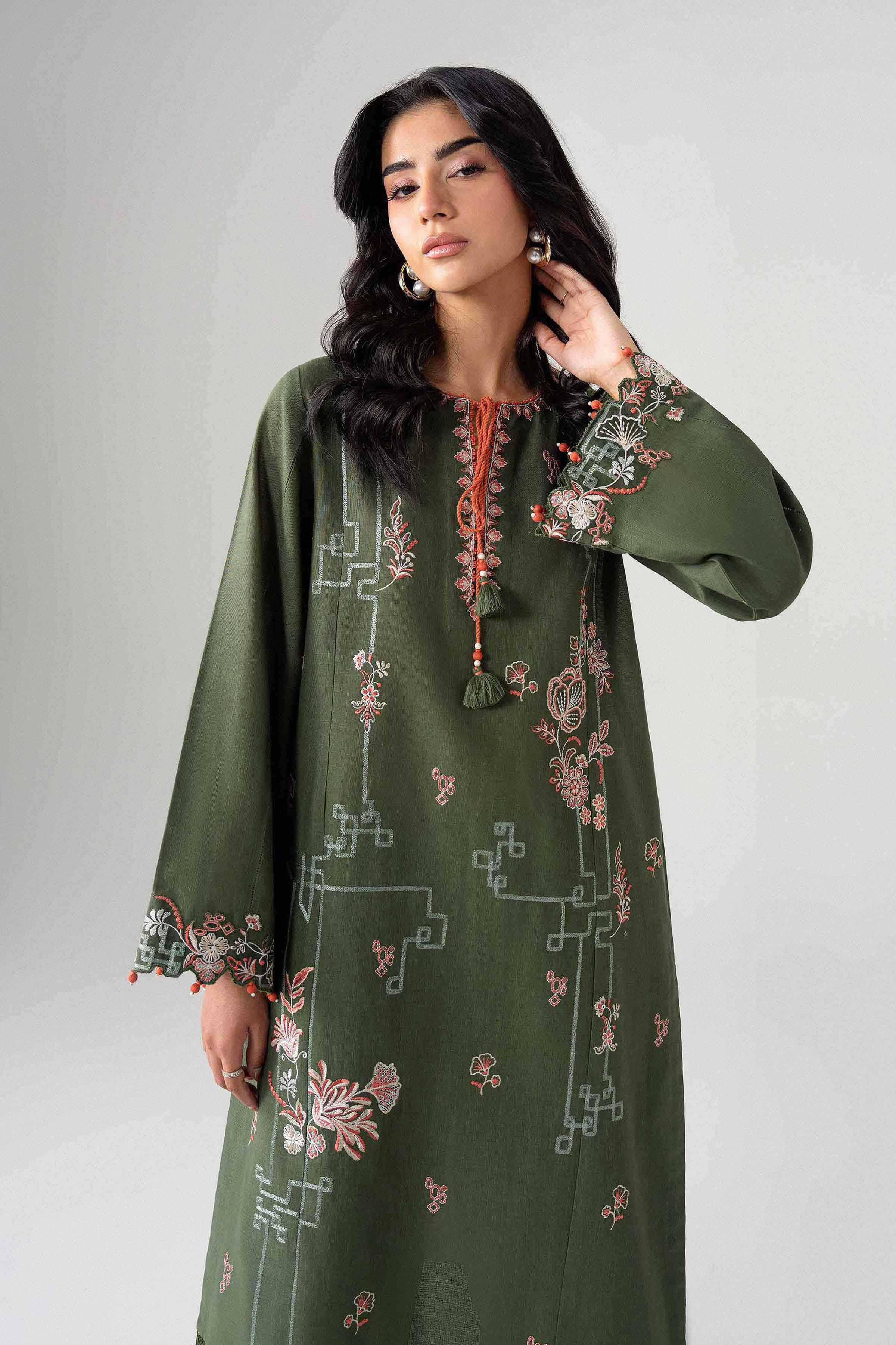 2 Piece - Embroidered Suit - U2STE-NISHA26WV1-18 for Women - Unstitched Collection | Nishat | Shop Online