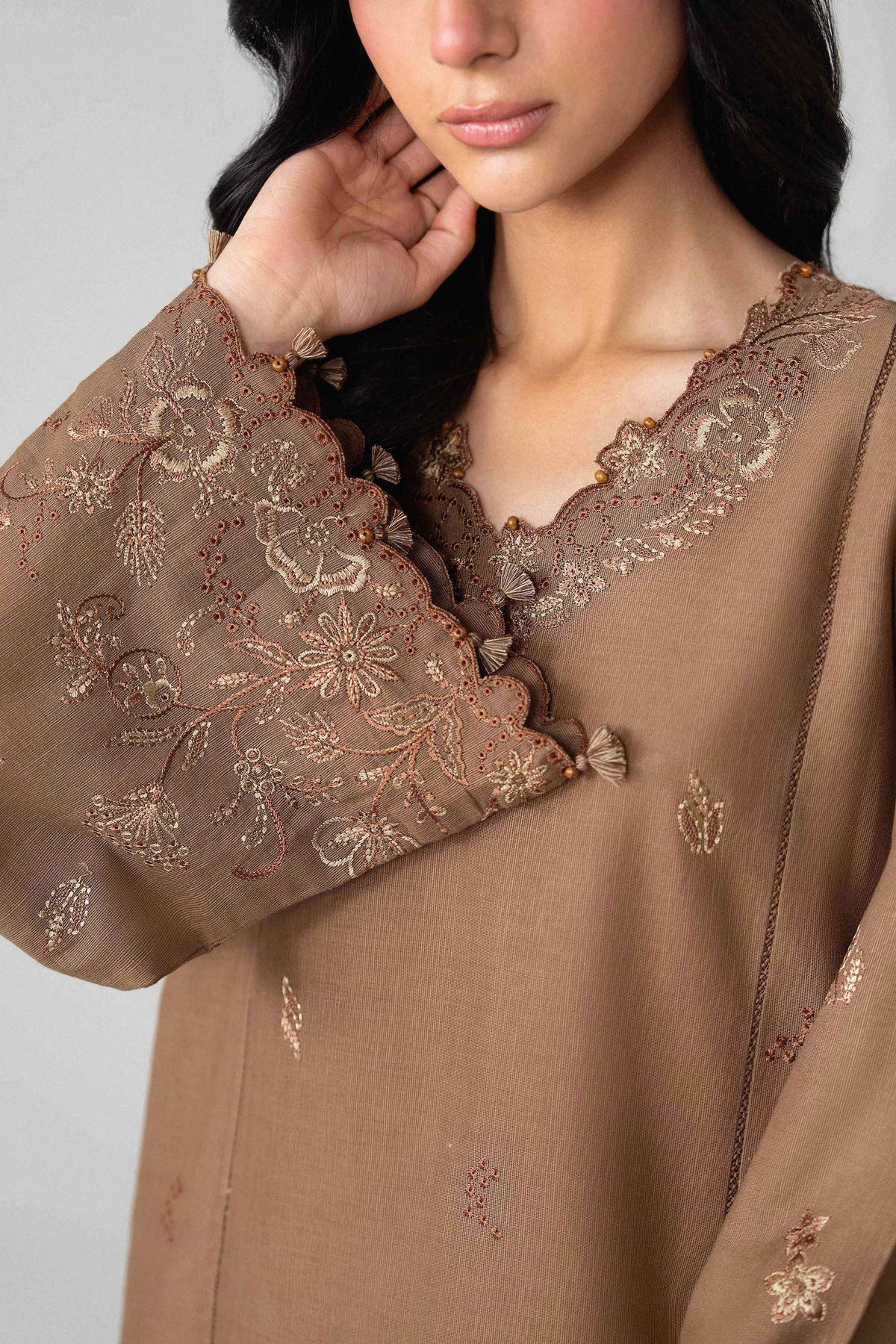 2 Piece - Embroidered Suit - U2STE-NISHA26WV1-19 for Women - Unstitched Collection | Nishat | Shop Online