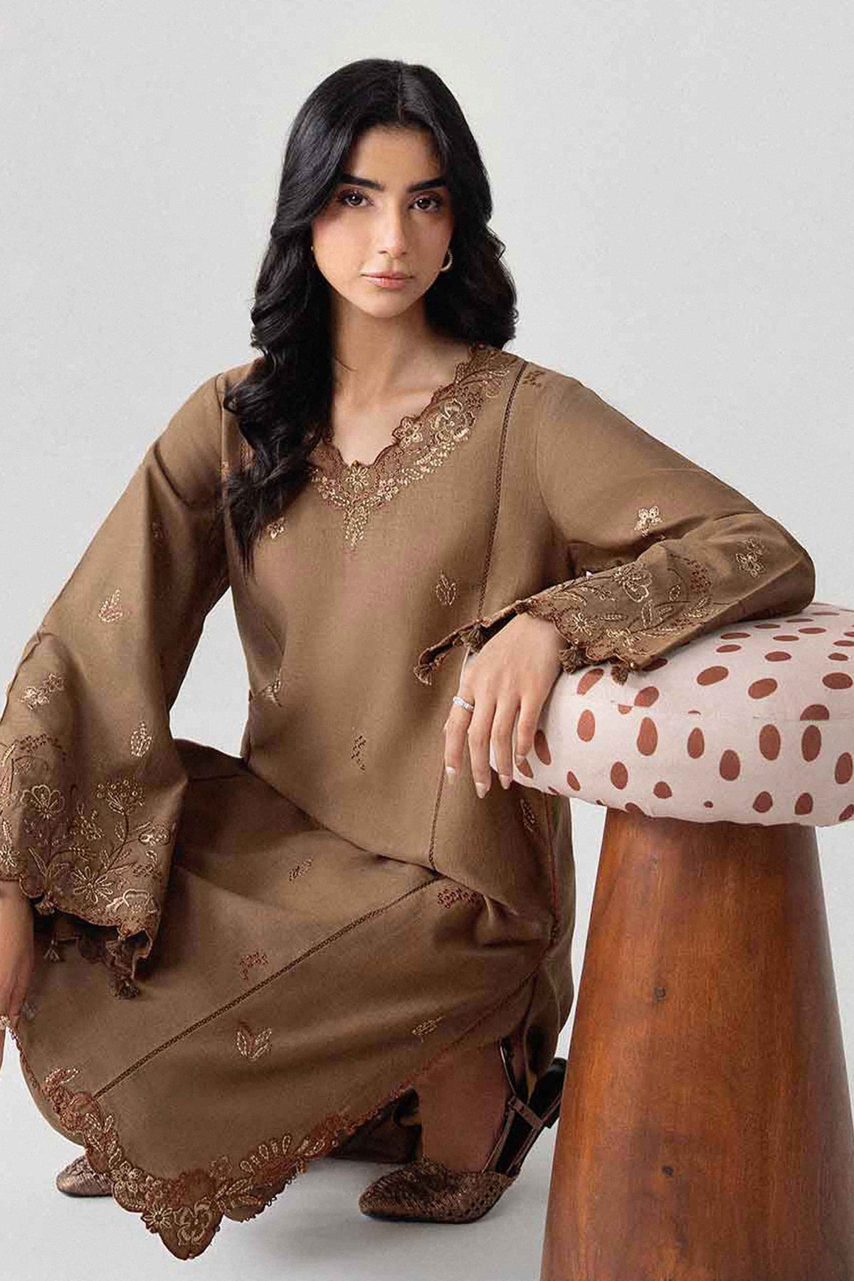 2 Piece - Embroidered Suit - U2STE-NISHA26WV1-19 for Women - Unstitched Collection | Nishat | Shop Online