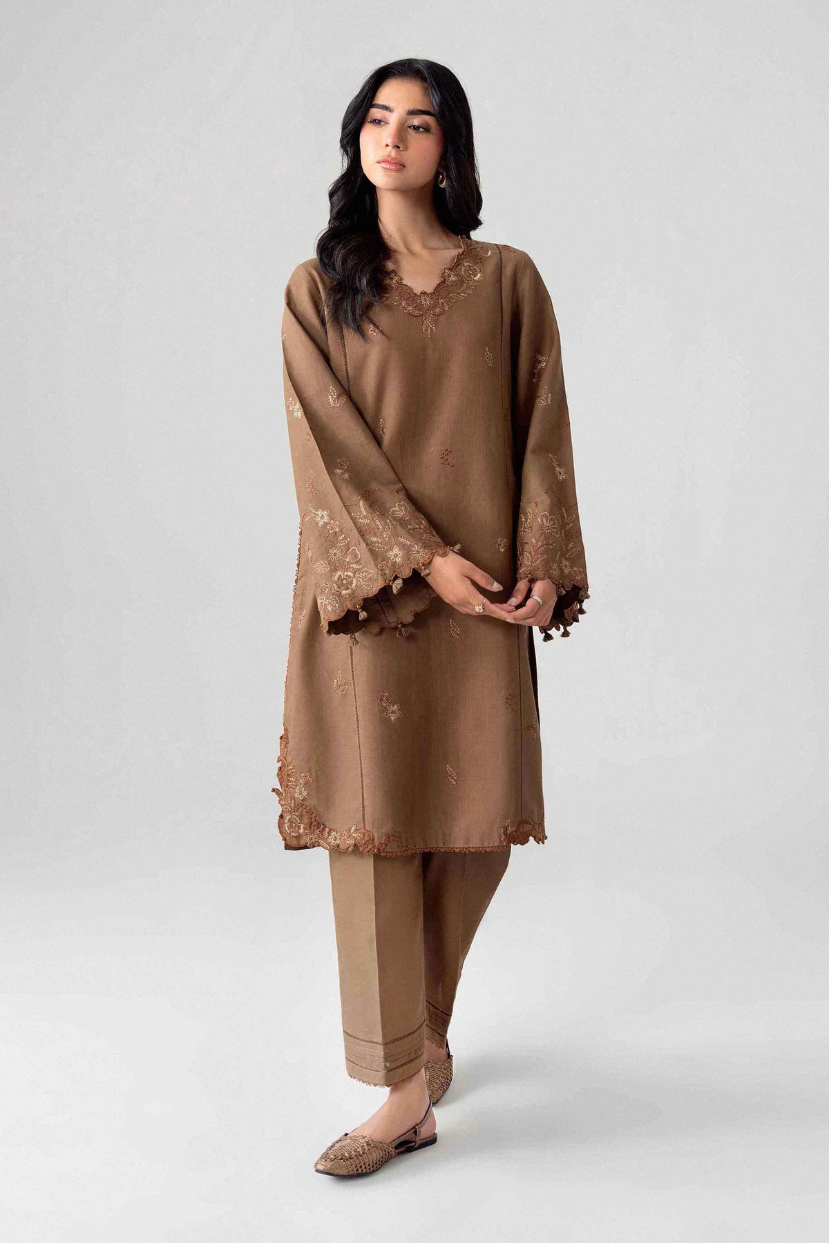 2 Piece - Embroidered Suit - U2STE-NISHA26WV1-19 for Women - Unstitched Collection | Nishat | Shop Online