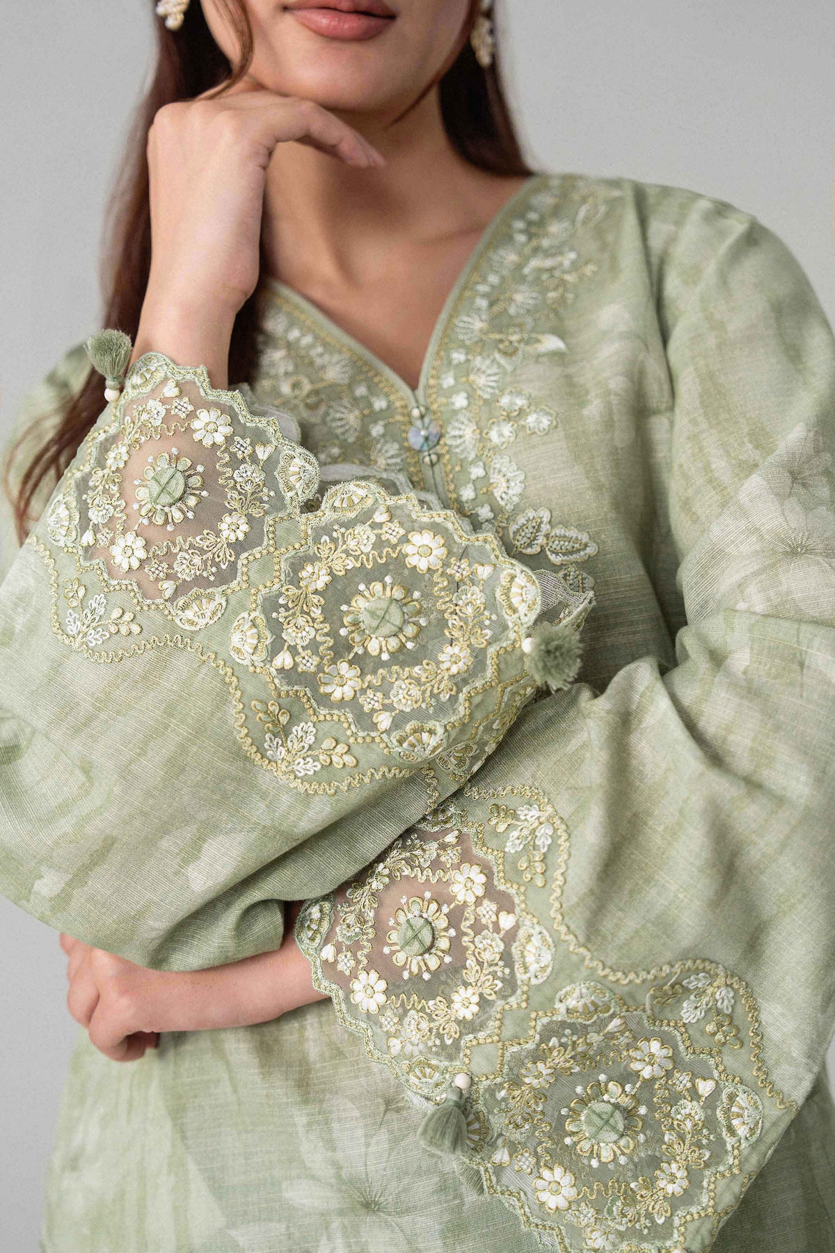 2 Piece - Printed Embroidered Suit - U2STE-NISHA26WV1-2 for Women - Unstitched Collection | Nishat | Shop Online