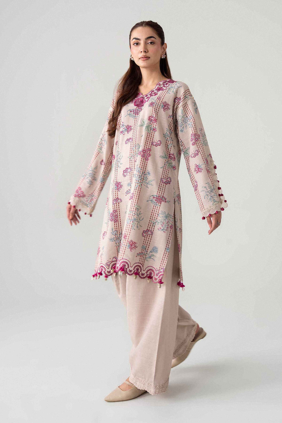 2 Piece - Printed Embroidered Suit - U2STE-NISHA26WV1-21 for Women - Unstitched Collection | Nishat | Shop Online