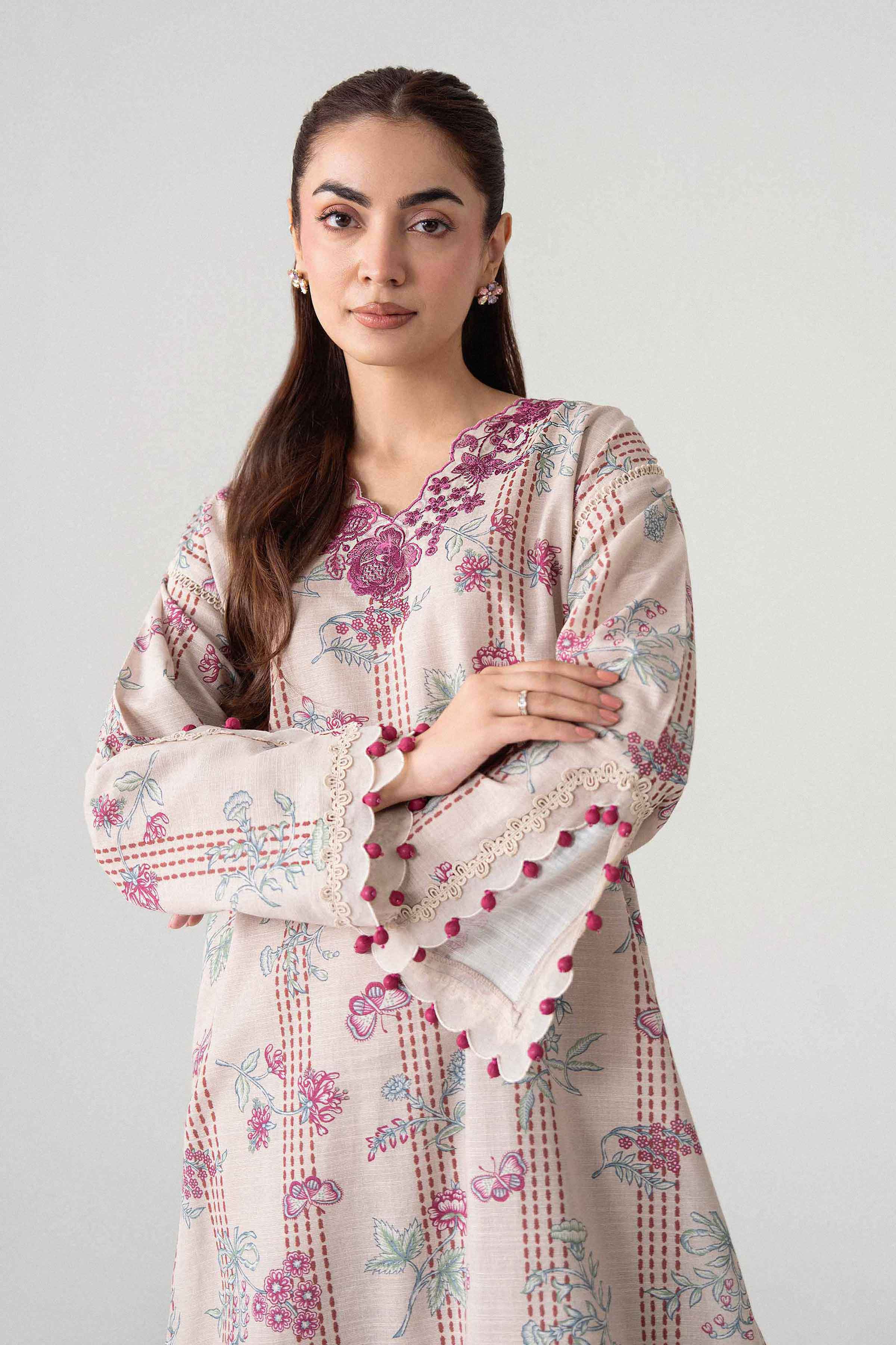 2 Piece - Printed Embroidered Suit - U2STE-NISHA26WV1-21 for Women - Unstitched Collection | Nishat | Shop Online