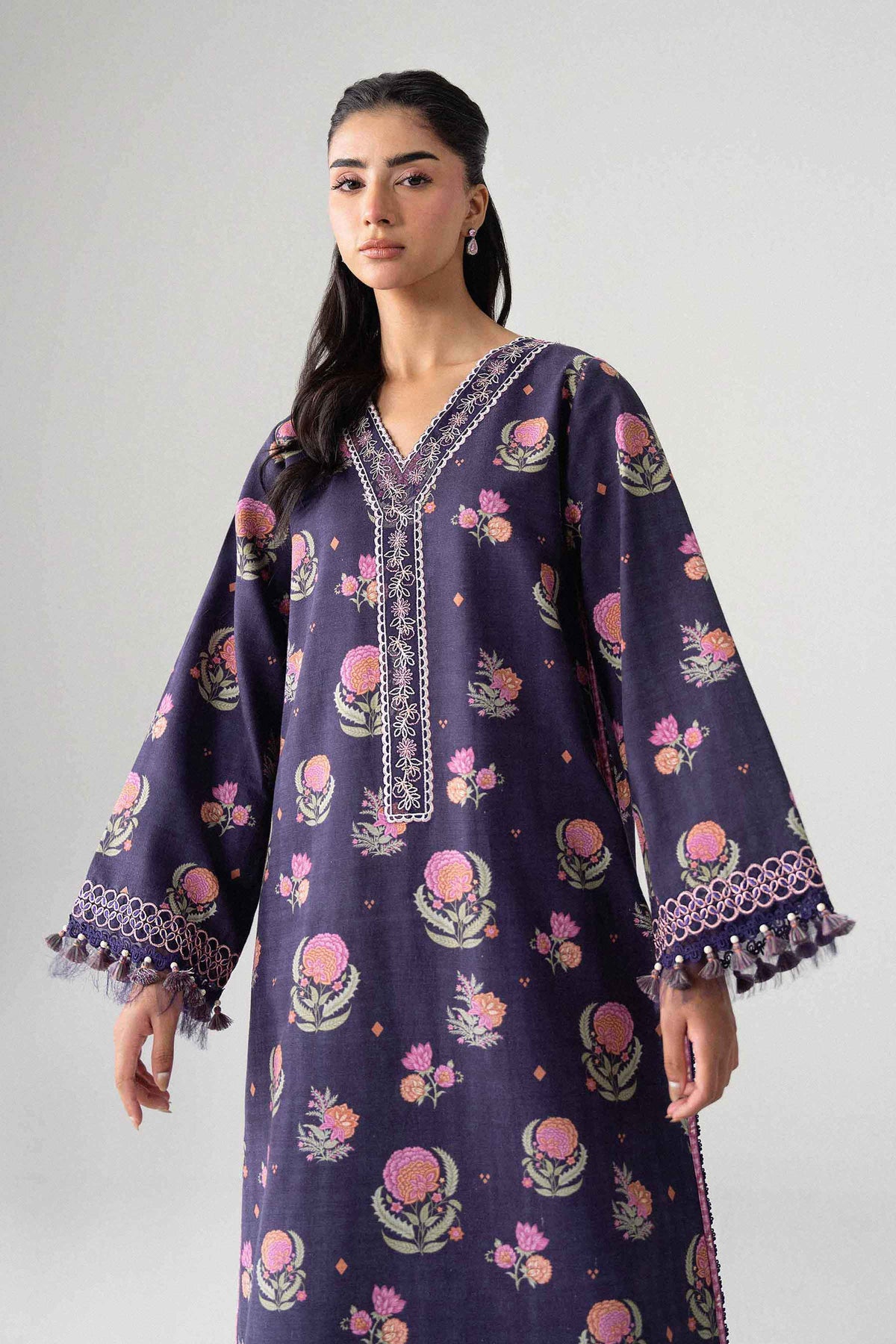 2 Piece - Printed Embroidered Suit - U2STE-NISHA26WV1-22 for Women - Unstitched Collection | Nishat | Shop Online
