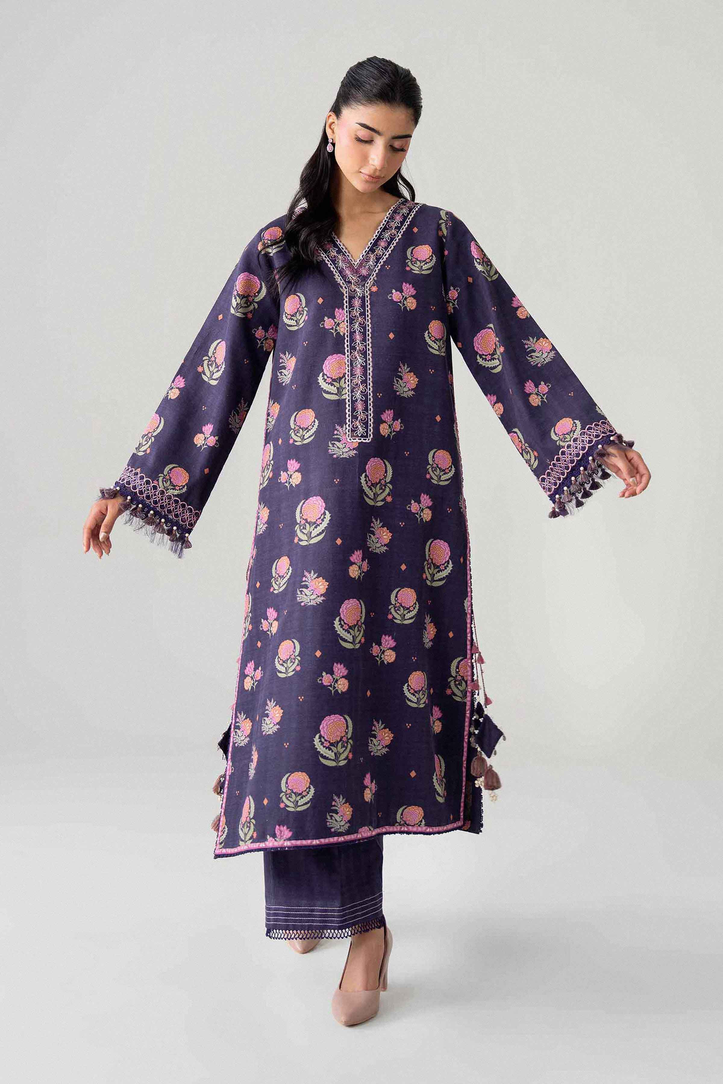 2 Piece - Printed Embroidered Suit - U2STE-NISHA26WV1-22 for Women - Unstitched Collection | Nishat | Shop Online