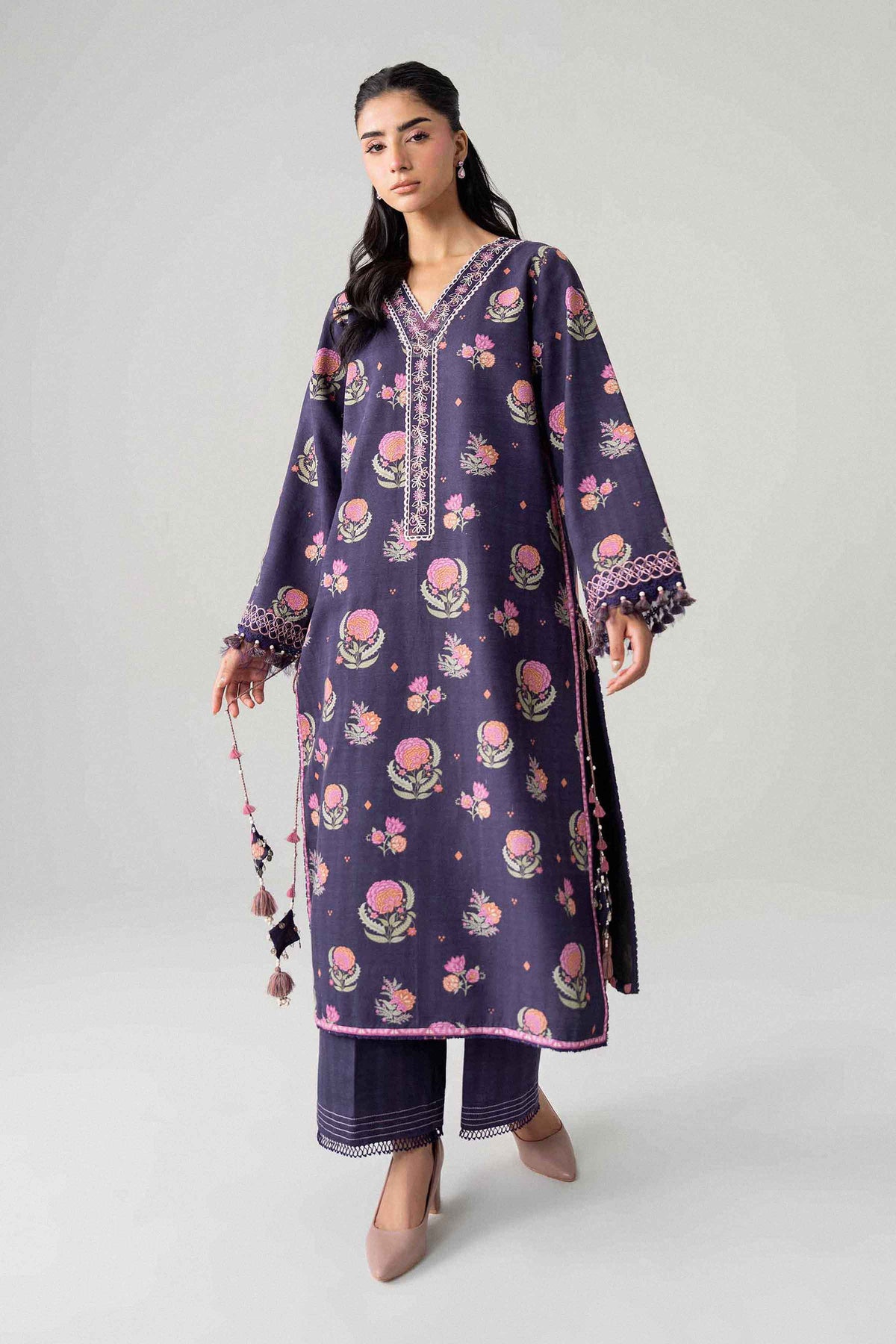 2 Piece - Printed Embroidered Suit - U2STE-NISHA26WV1-22 for Women - Unstitched Collection | Nishat | Shop Online