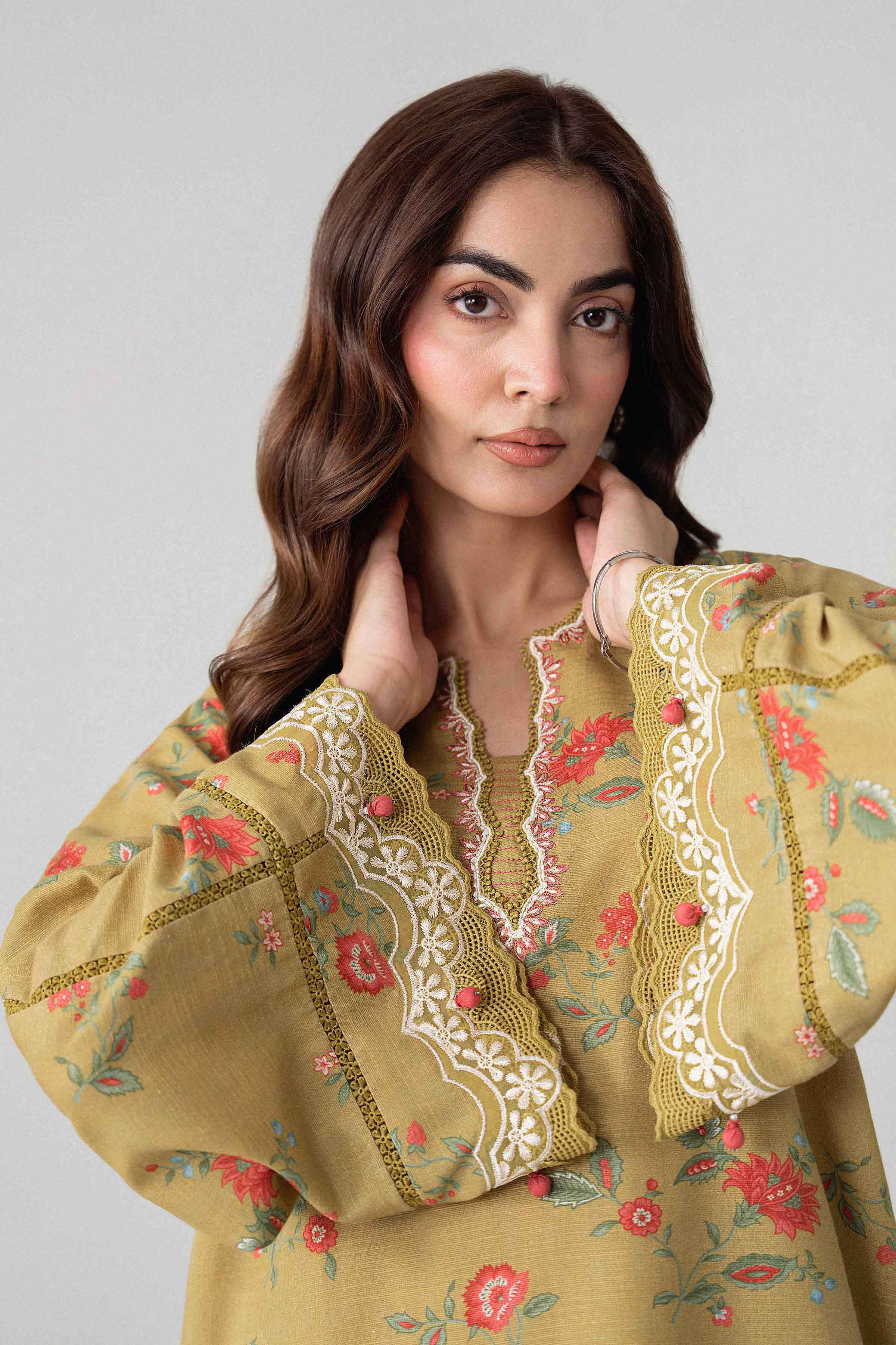 2 Piece - Printed Embroidered Suit - U2STE-NISHA26WV1-23 for Women - Unstitched Collection | Nishat | Shop Online