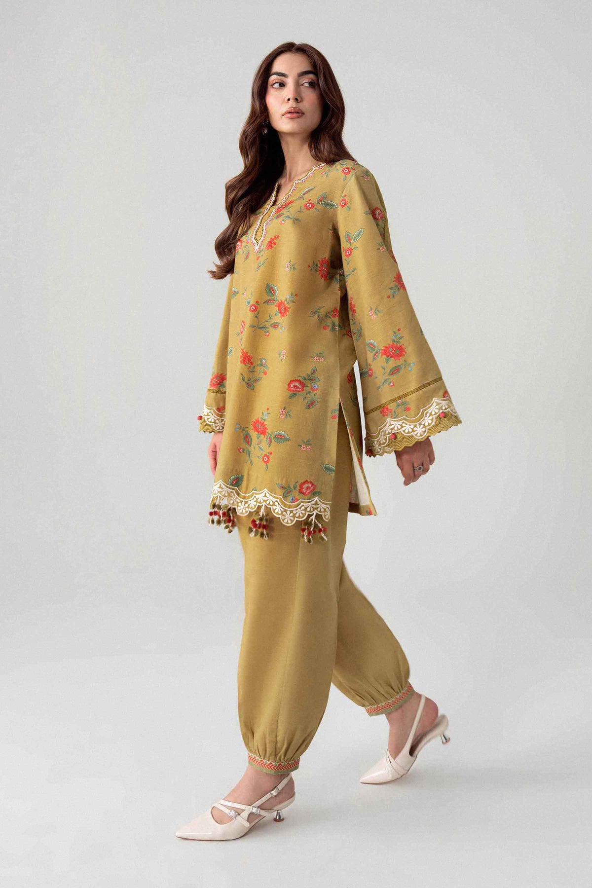 2 Piece - Printed Embroidered Suit - U2STE-NISHA26WV1-23 for Women - Unstitched Collection | Nishat | Shop Online